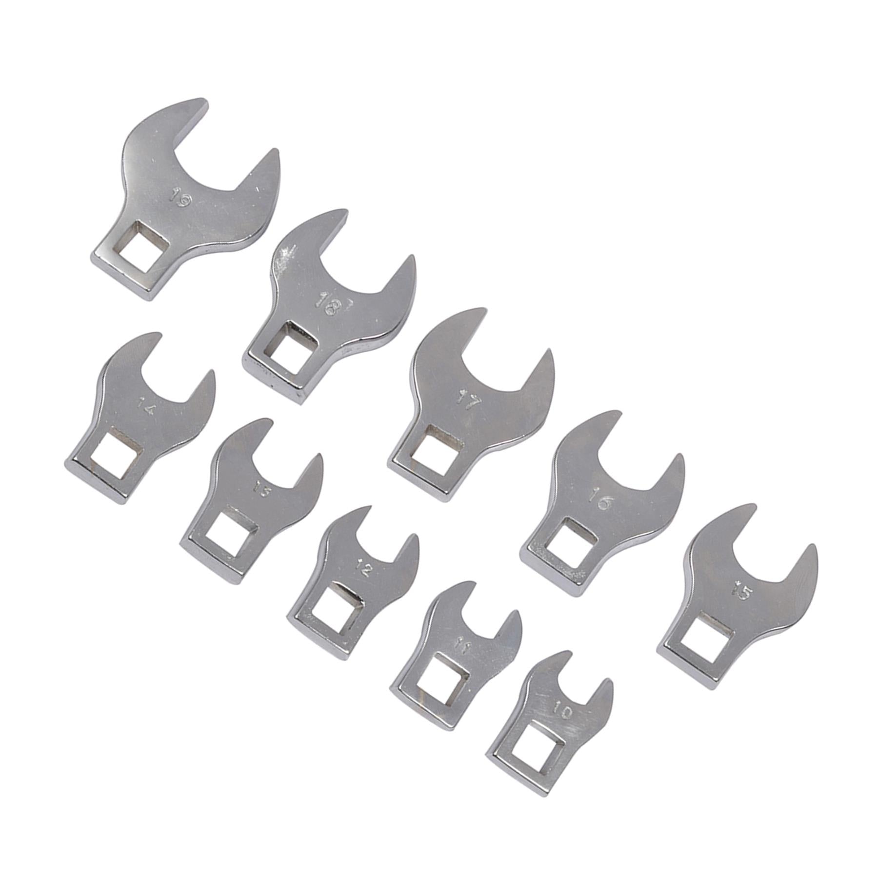 10-19mm Crows Foot Spanner Set 10pce Supplied In A Plastic Storage