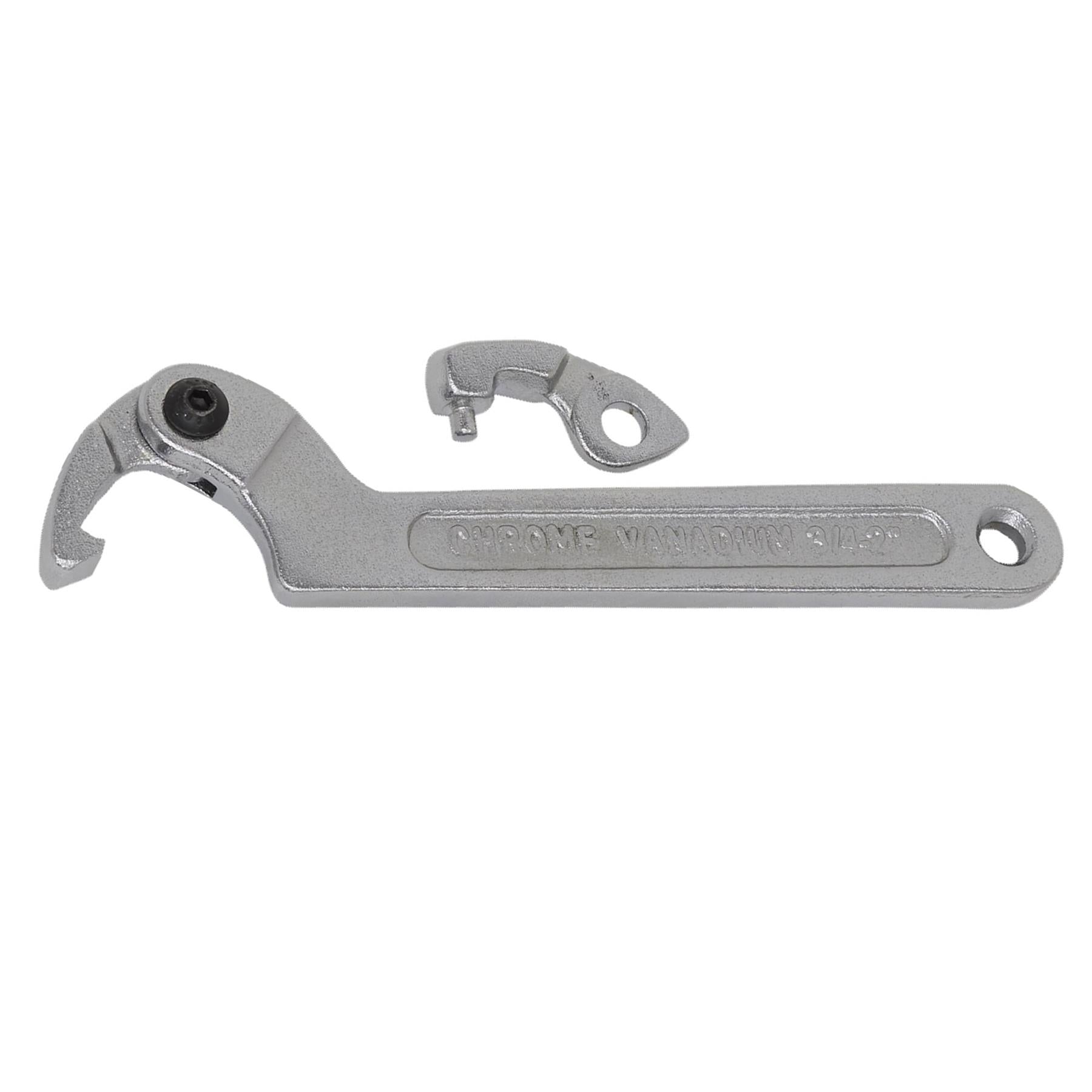 Sealey Adjustable C Spanner - Hook & Pin Wrench Set 3pc 19-51mm