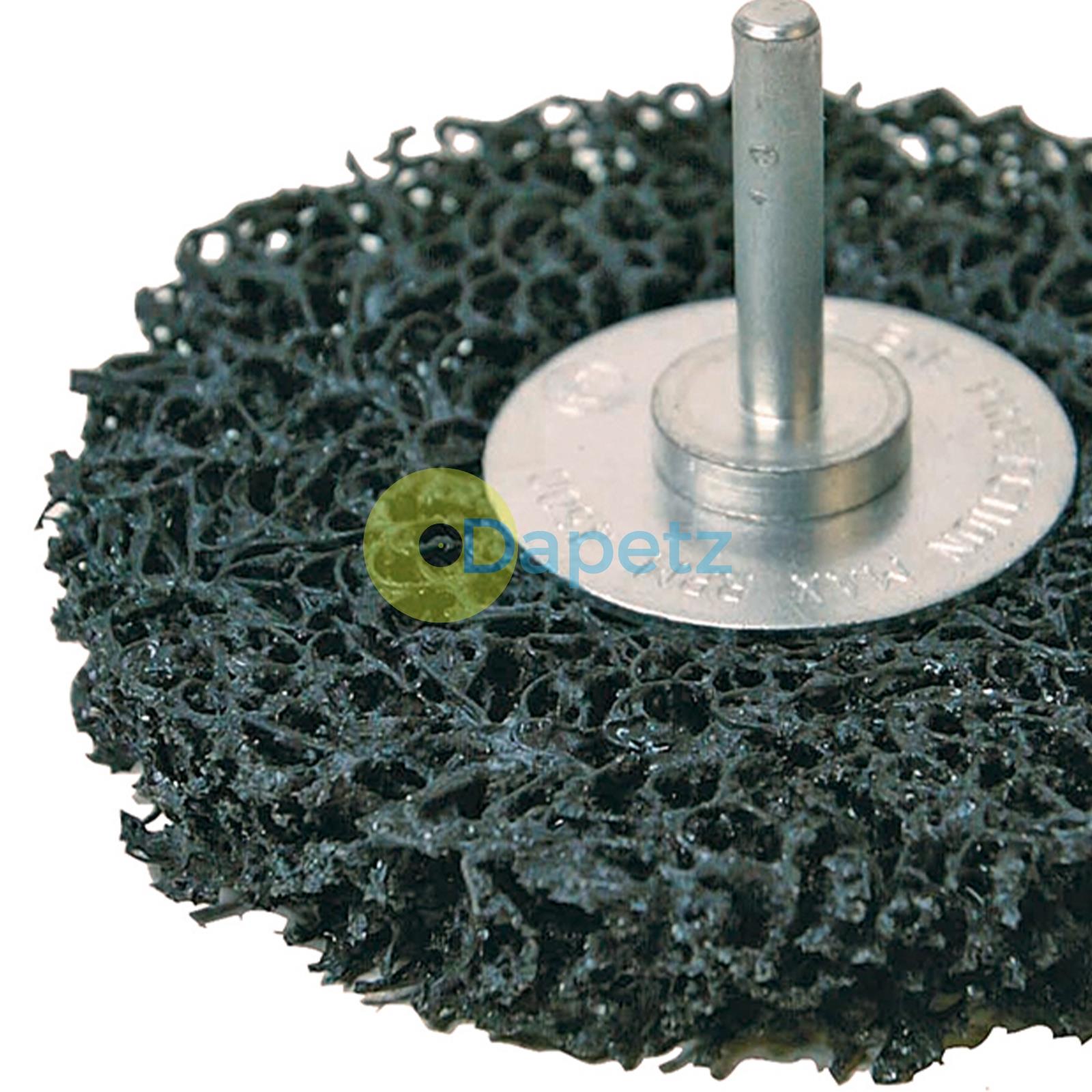 100mm RUST & PAINT REMOVER Heavy Duty Nylon Grinder Wheel/Disc Drill 6mm Shank