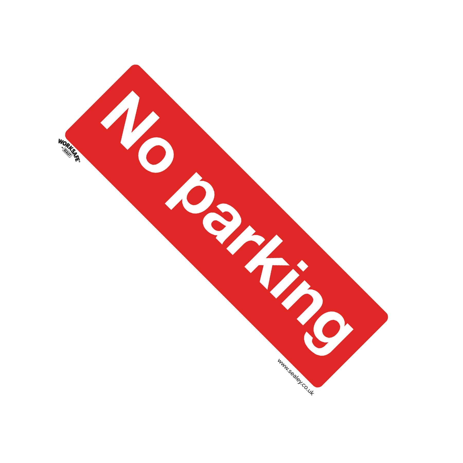 Prohibition Safety Sign - No Parking - Self-Adhesive Vinyl