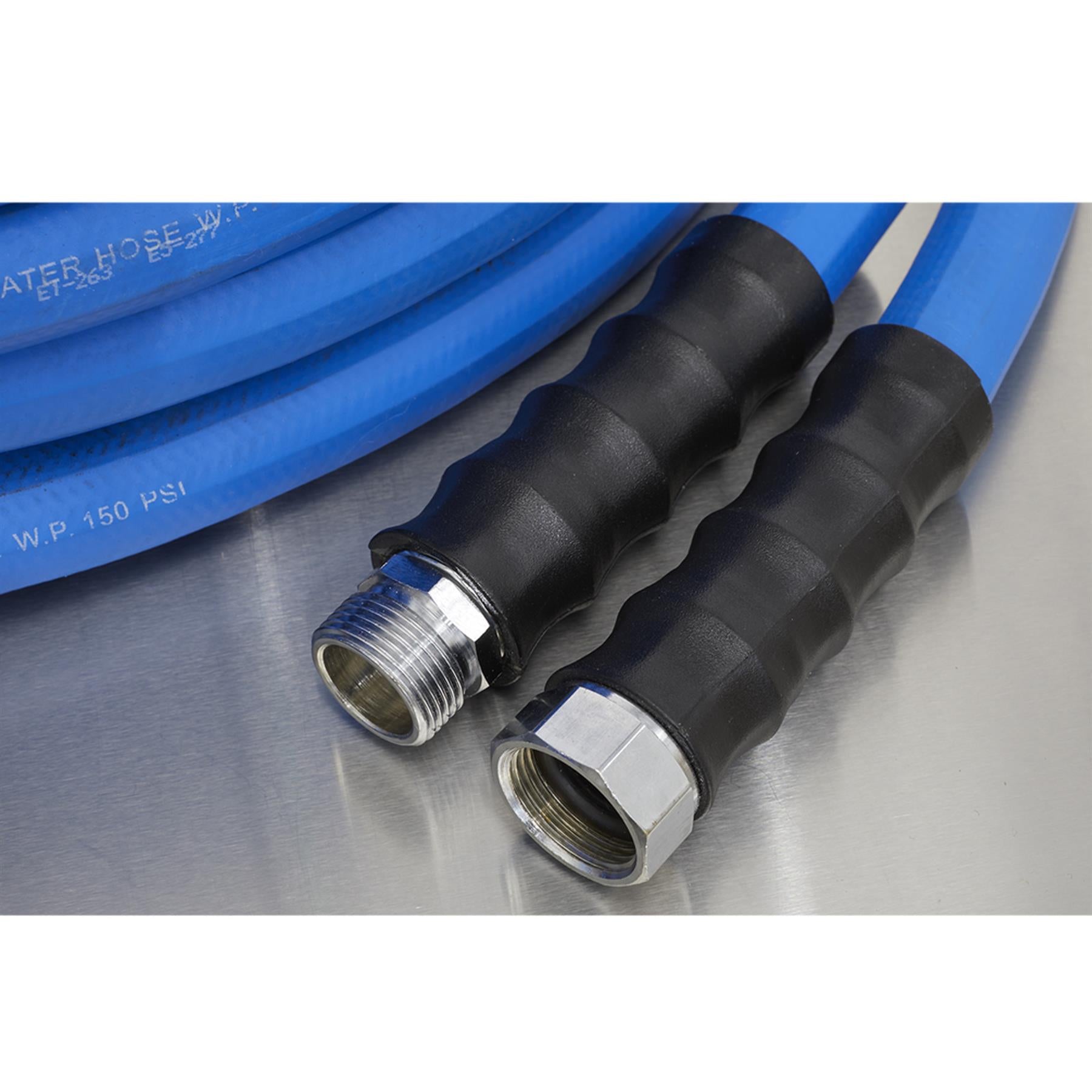 Sealey Hot & Cold Rubber Water Hose Hex 19mm 30m Heavy-Duty