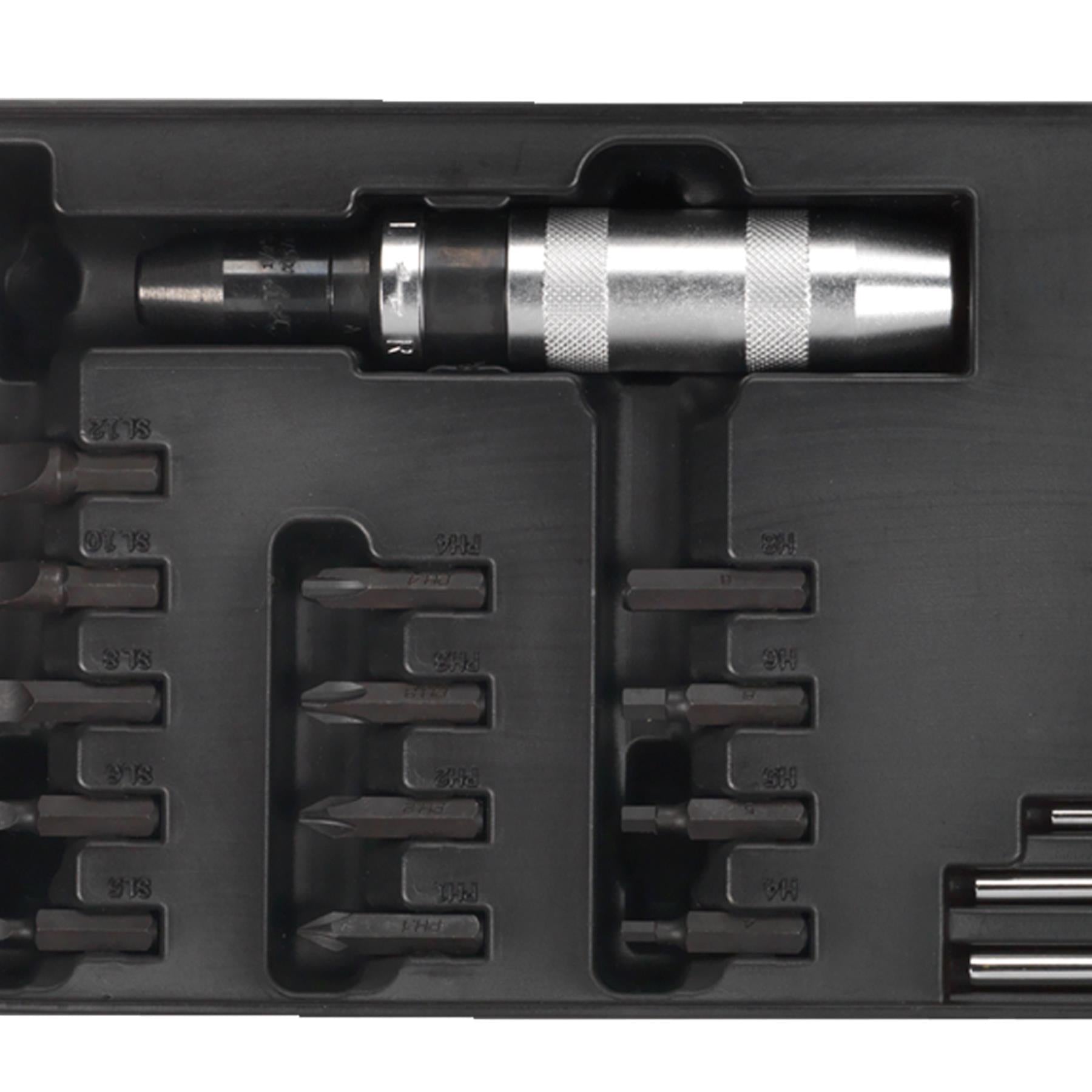 Tool Tray with Punch & Impact Driver Set 25pc Sealey