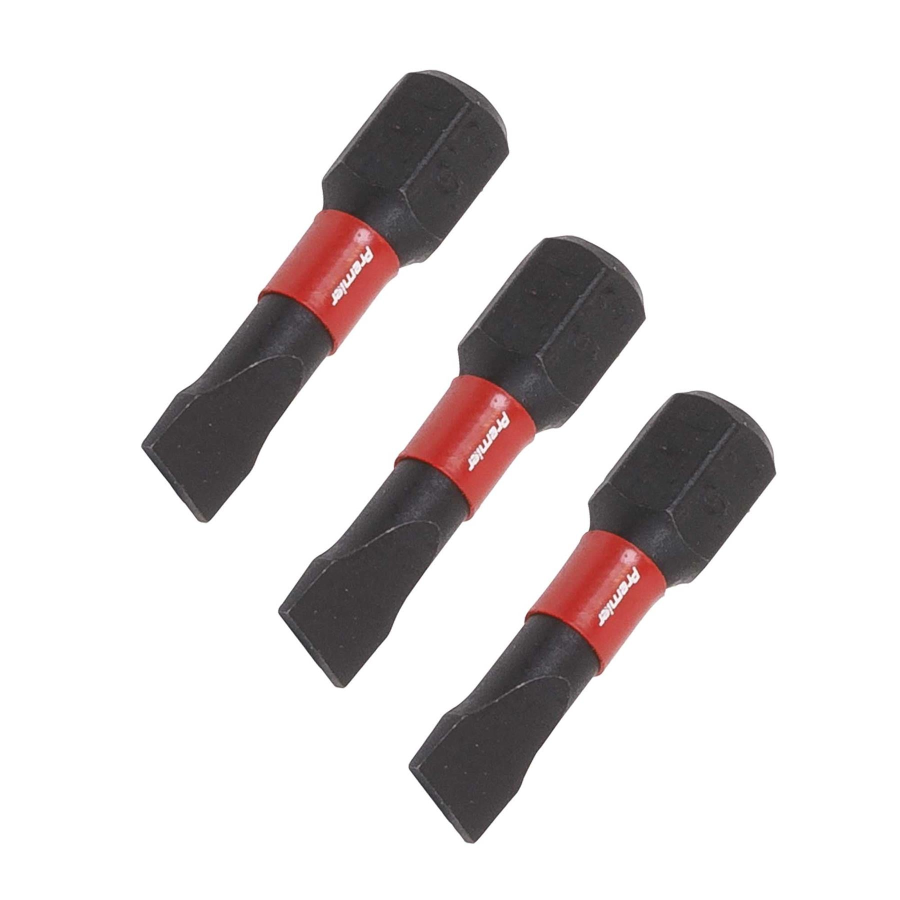 Slotted 5.5mm Impact Power Tool Bits 25mm - 3pc