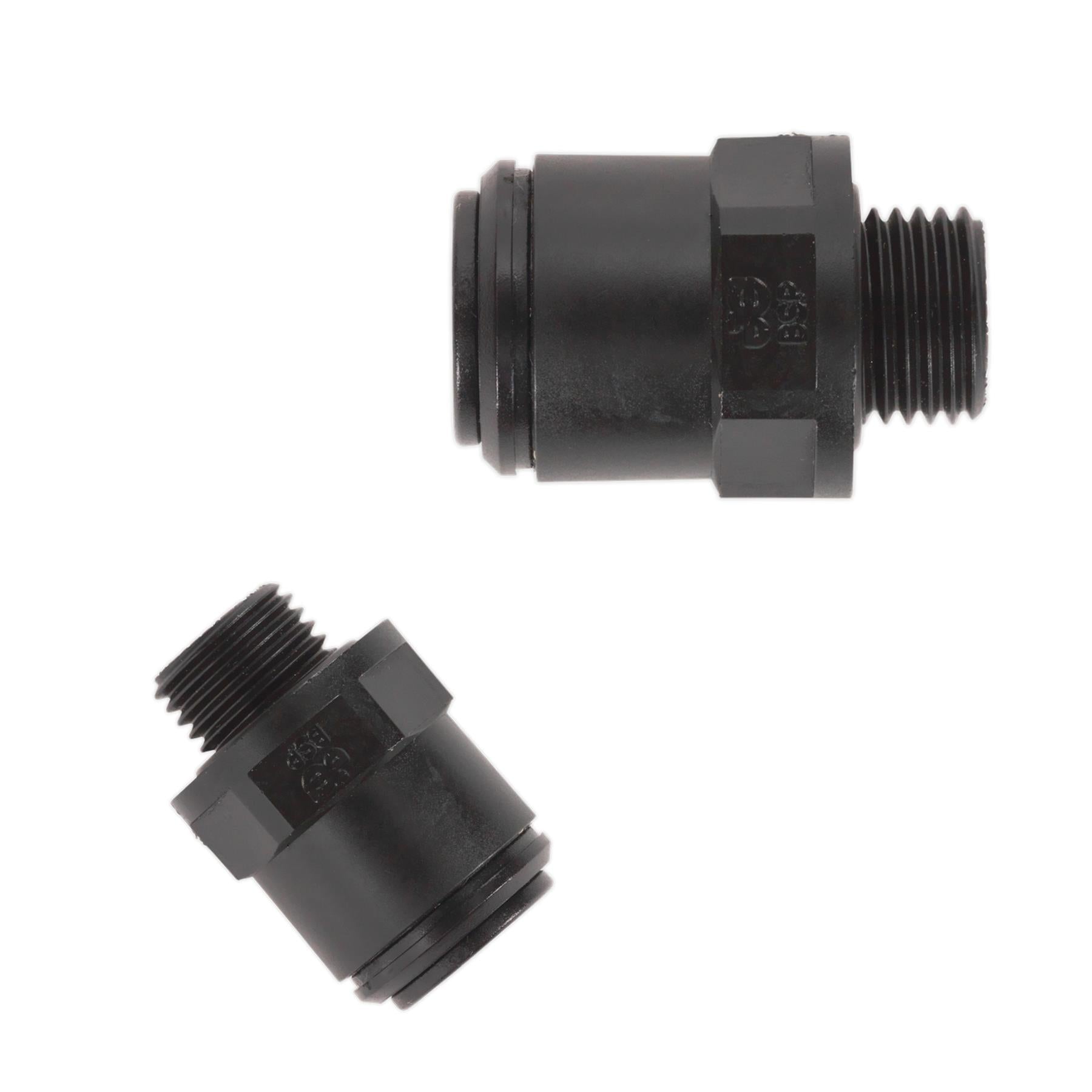 Sealey Straight Adaptor 6mm x 1/4"BSP Pk of 5 (Speedfit-PM010612E)