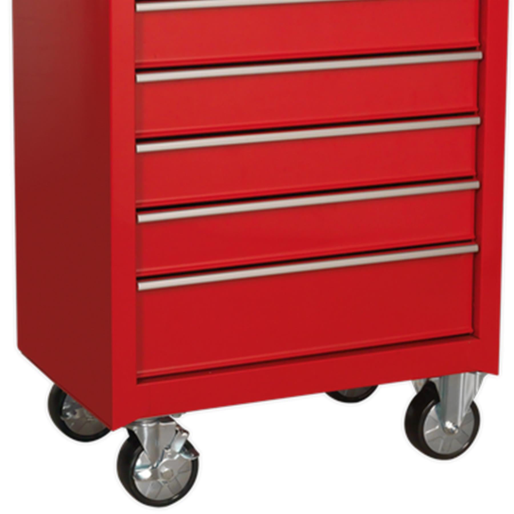 Sealey Rollcab 6 Drawer with Ball-Bearing Slides - Red