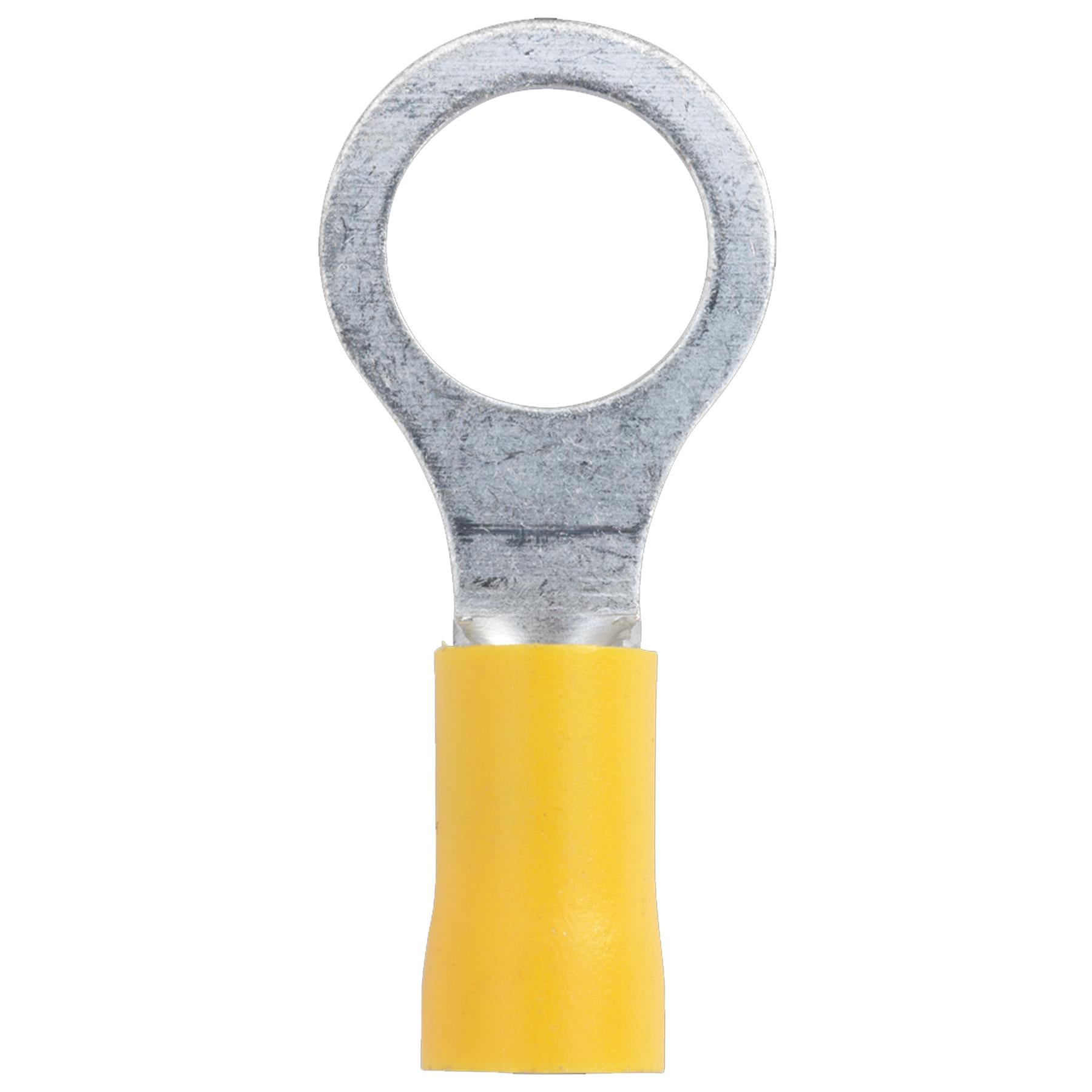 Easy-Entry Ring Terminal 10.5mm (3/8") Yellow Pack of 100 Sealey