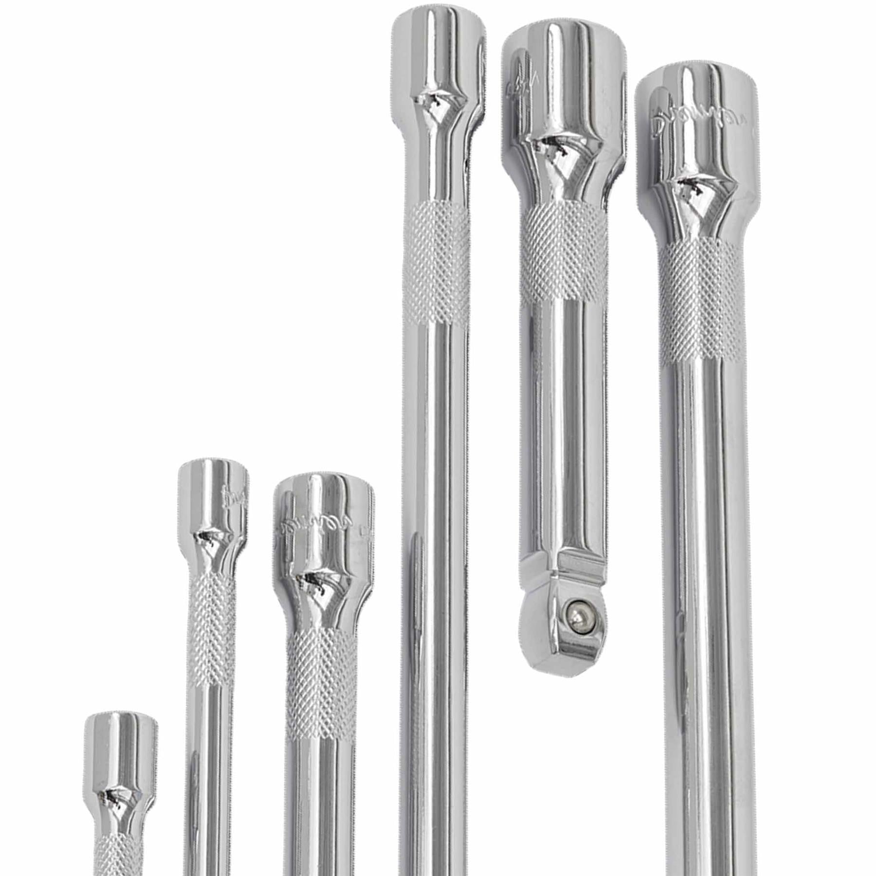 Sealey Wobble/Rigid Extension Bar Set 7pc 1/4", 3/8" & 1/2"Sq Drive