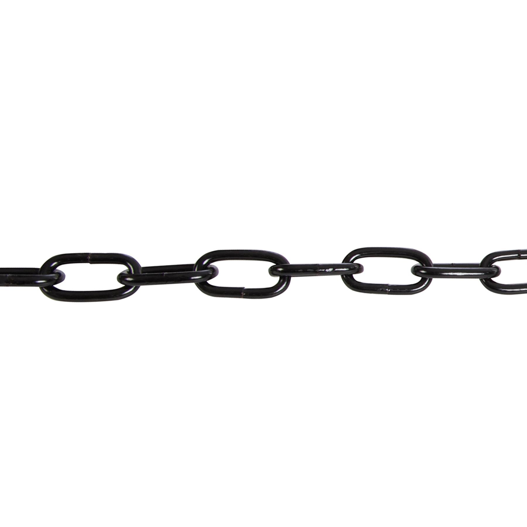 Japanned Chain Black 5mm X 2.5M Corrosion Resistant Weatherproof Finish