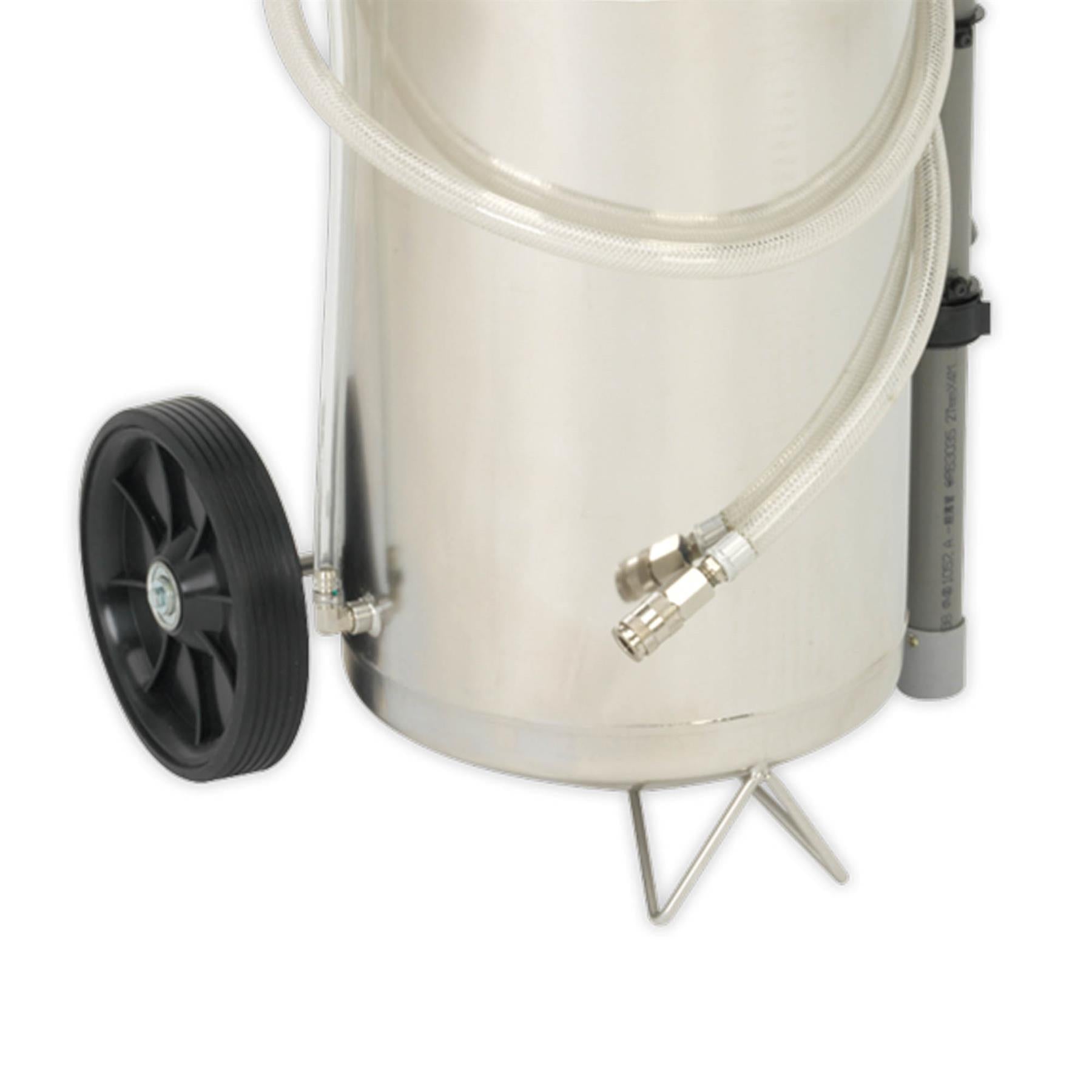 Sealey Air Operated Fuel Drainer 40L Stainless Steel
