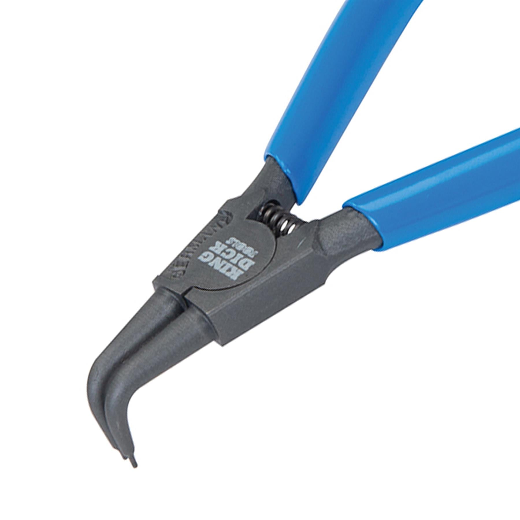 King Dick Outside Circlip Pliers Bent Soft Grip Handles 125mm