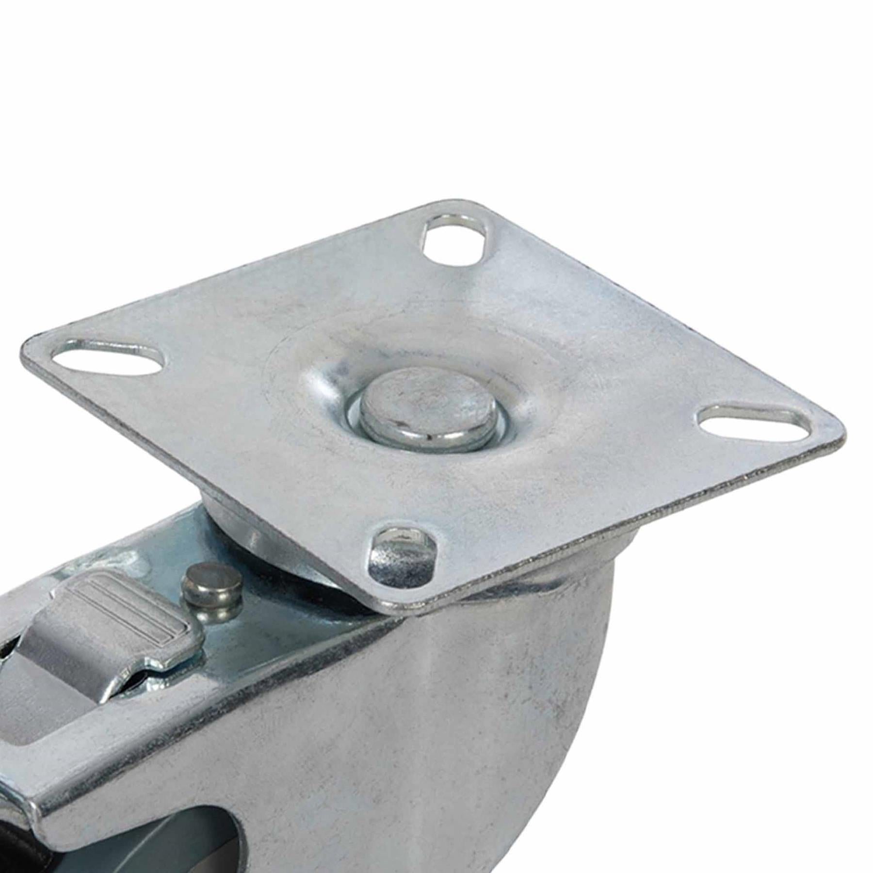 8 x Heavy Duty 50mm Rubber Swivel Castor Wheels Trolley Furniture Caster