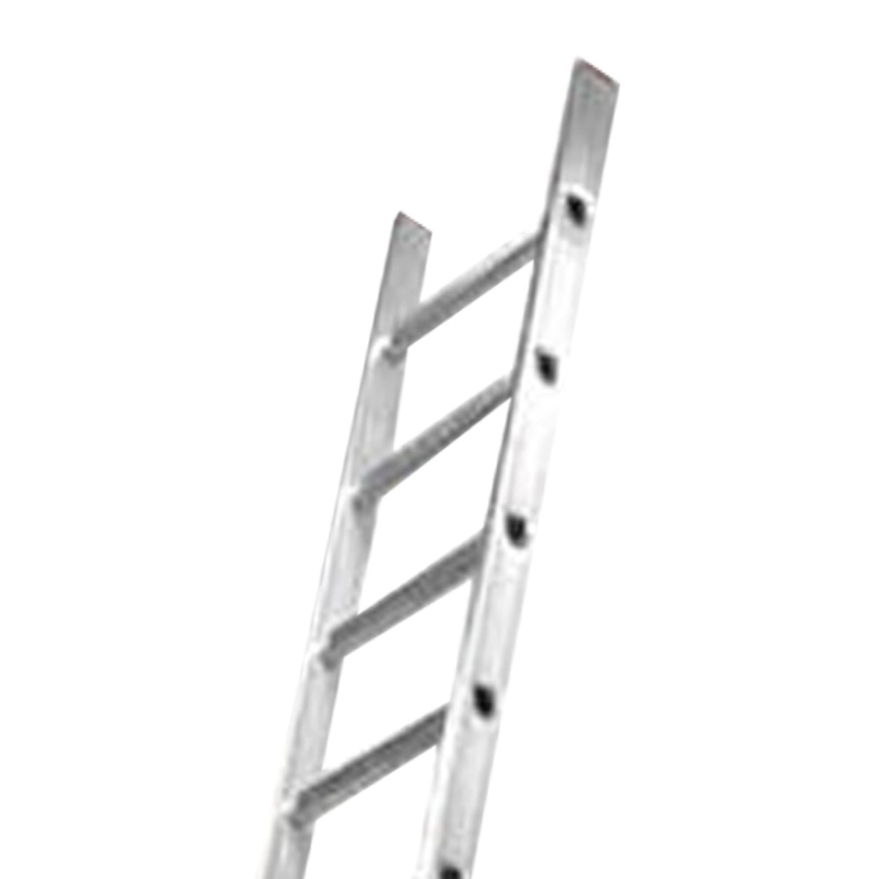 Dapetz 21 Rung Aluminium Extension Ladder 5.5m, Single Section, Made In Uk