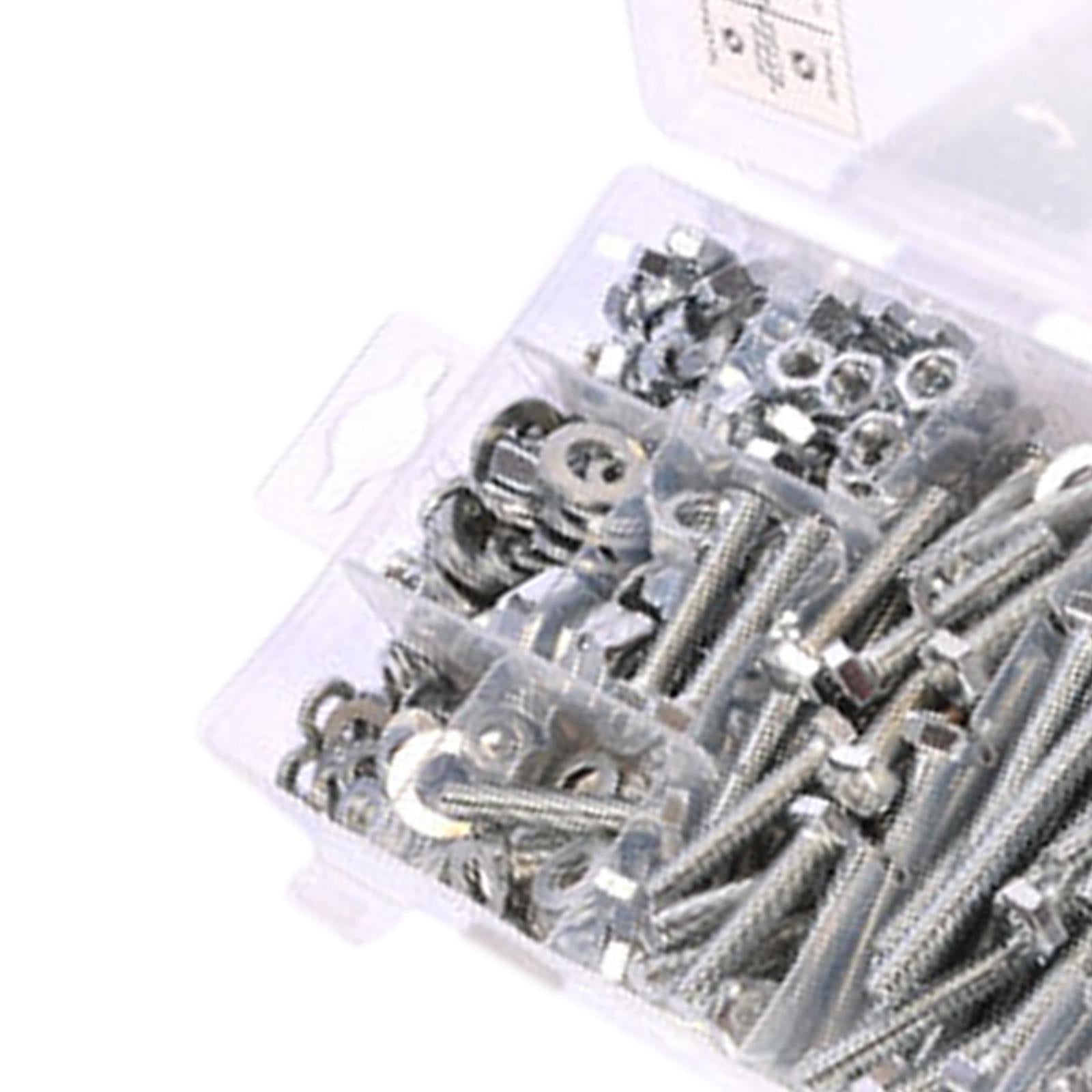 Bluespot 300pc Assorted M5 M6 M8 Stainless Steel Allen Bolts Cap Head Nuts Washer