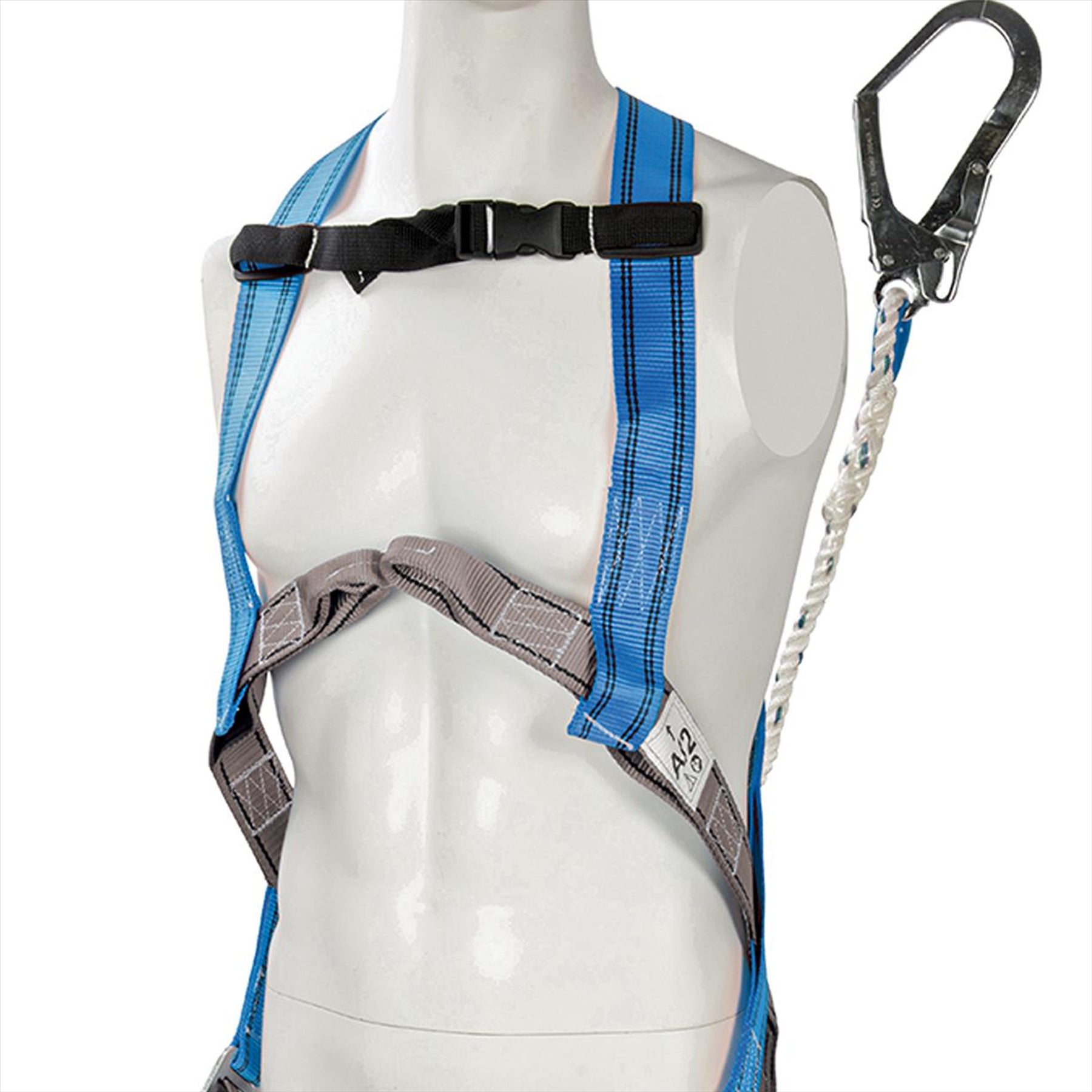 Fall Arrest Kit Harness & Shock Absorber Energy-Absorbing Lanyard New