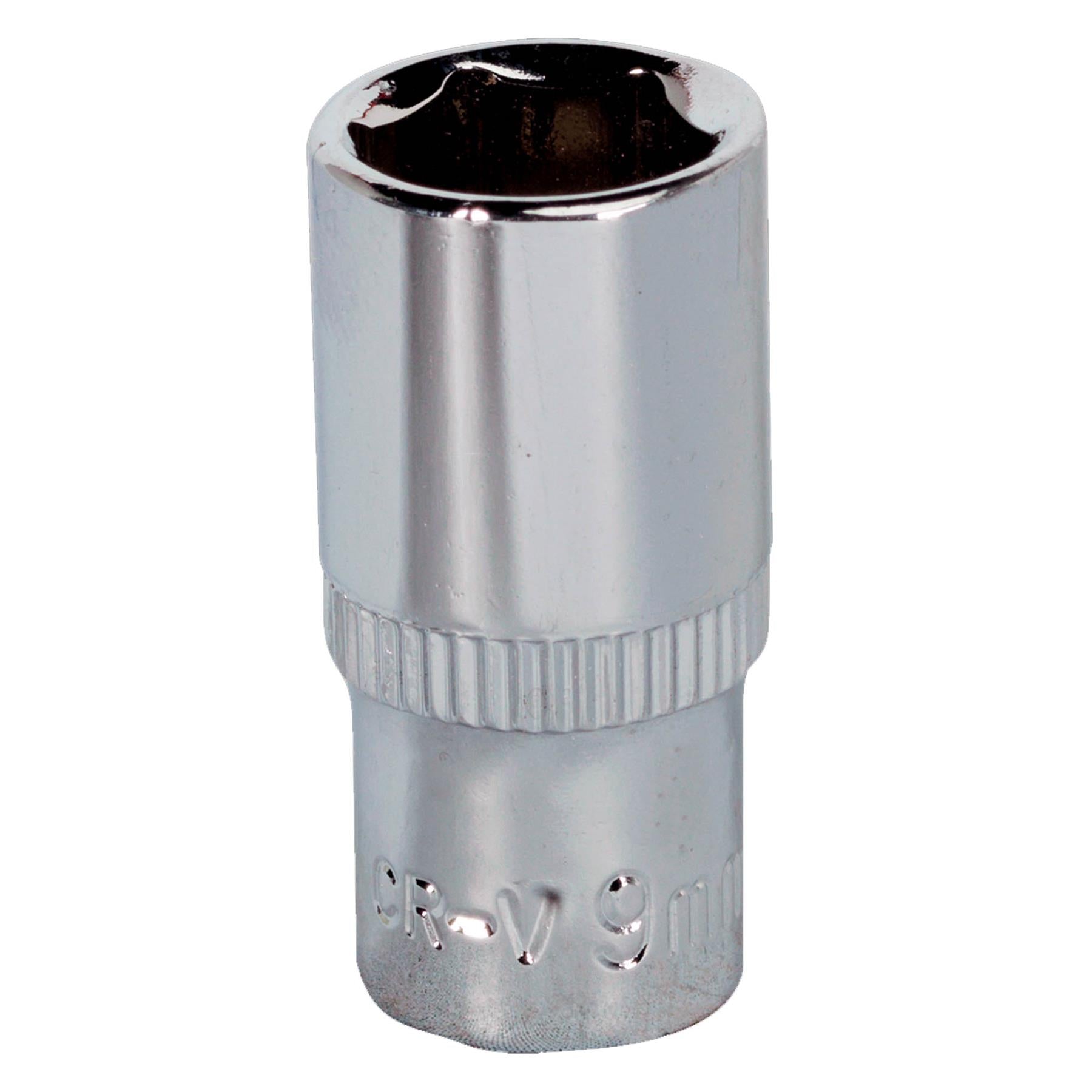 Sealey WallDrive Socket 9mm 1/4"Sq Drive Fully Polished