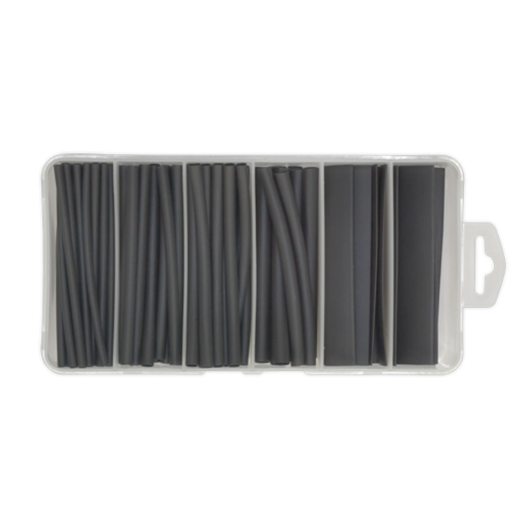 Sealey Heat Shrink Tubing Assortment 95pc 100mm Black