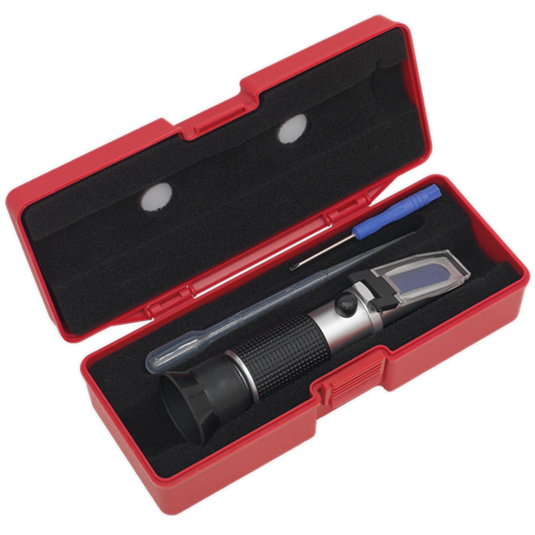 Sealey Refractometer Antifreeze/Battery Fluid/Screenwash