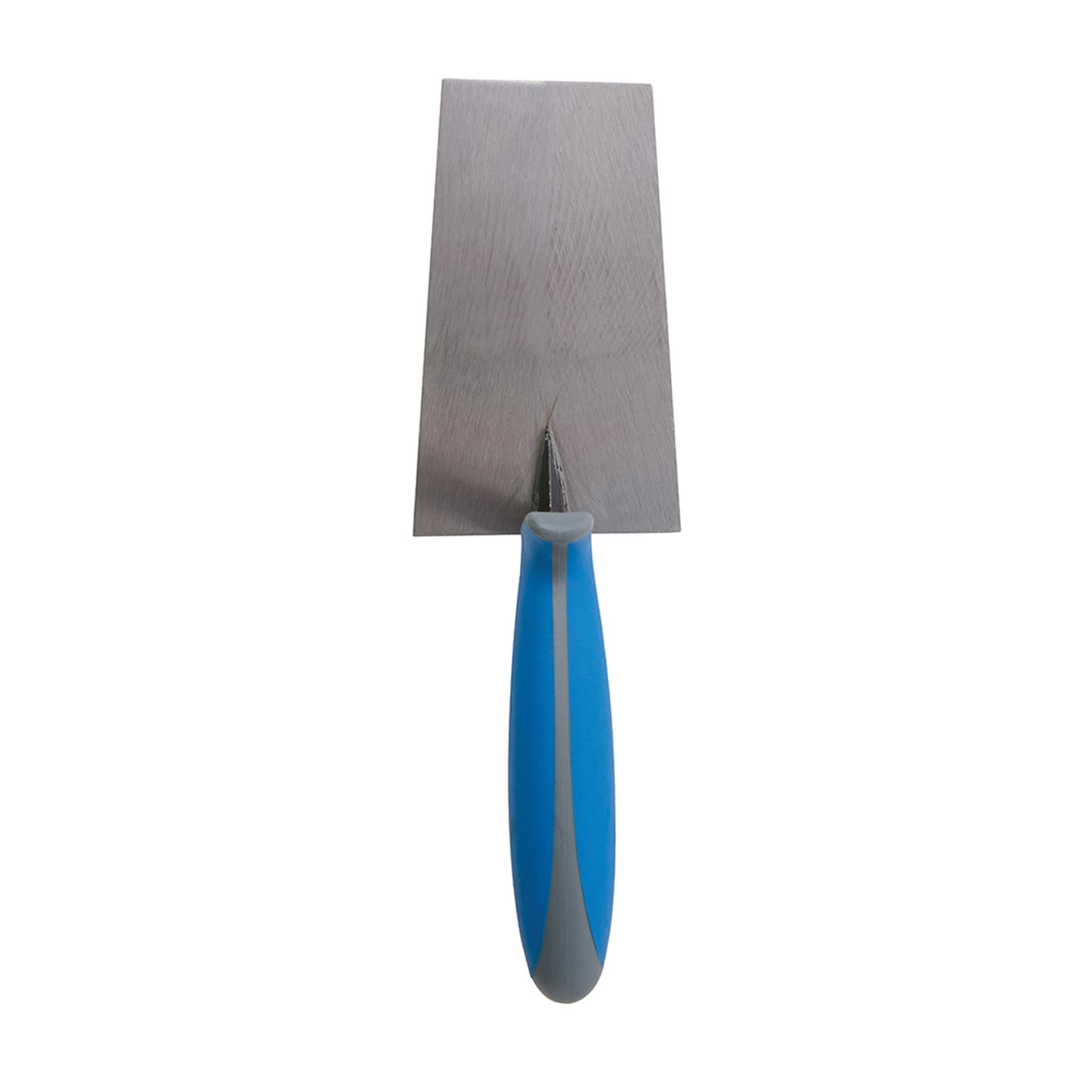 Bucket Trowel Soft-Grip 180mm grabbing wet cement or adhesive from bucket