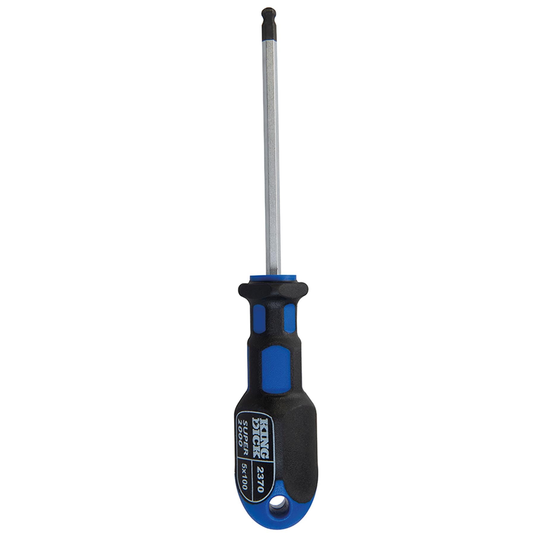 King Dick Hex Ball End Screwdriver 5 X 100mm British Made
