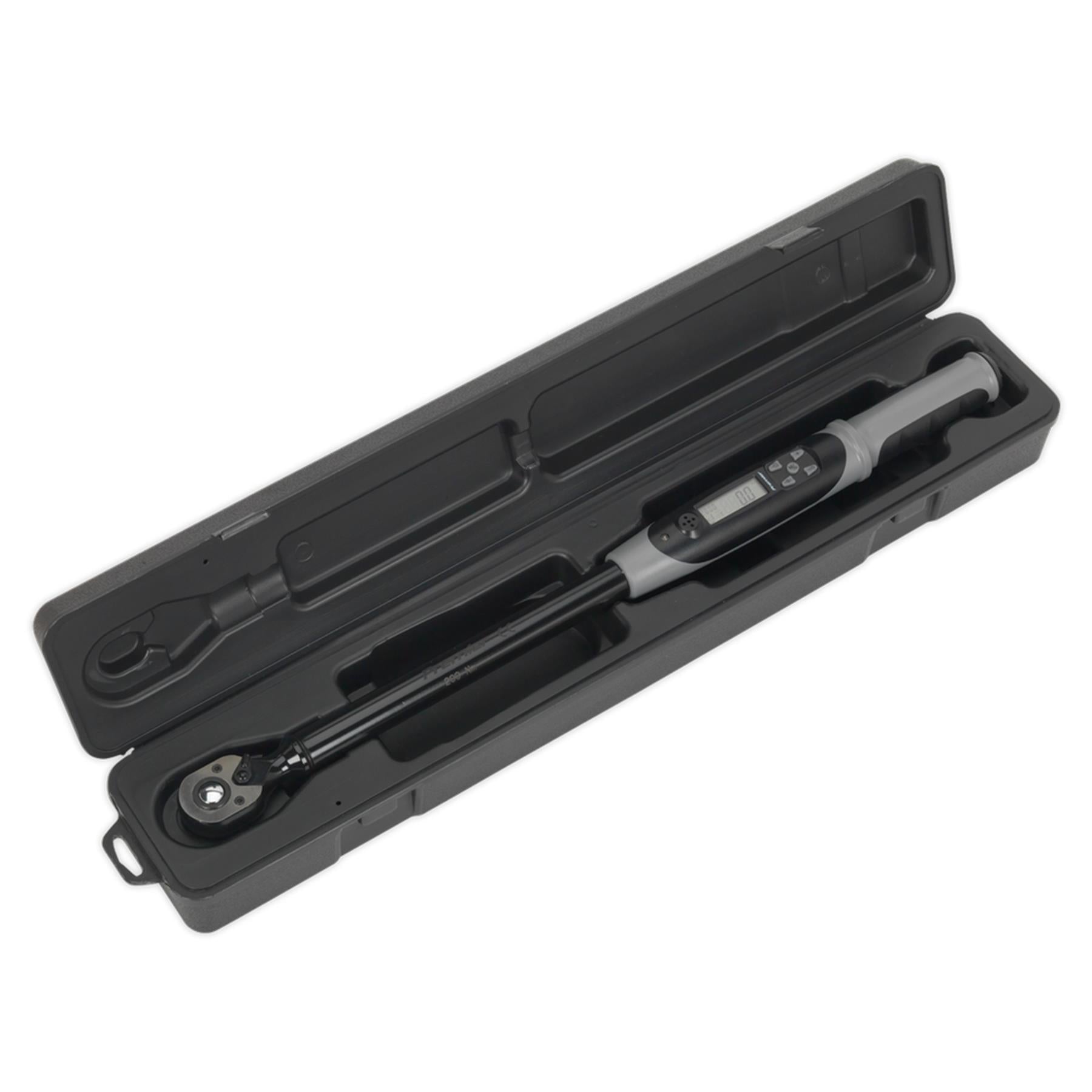 Sealey Angle Torque Wrench Digital 1/2"Sq Dr 20-200Nm Black Series