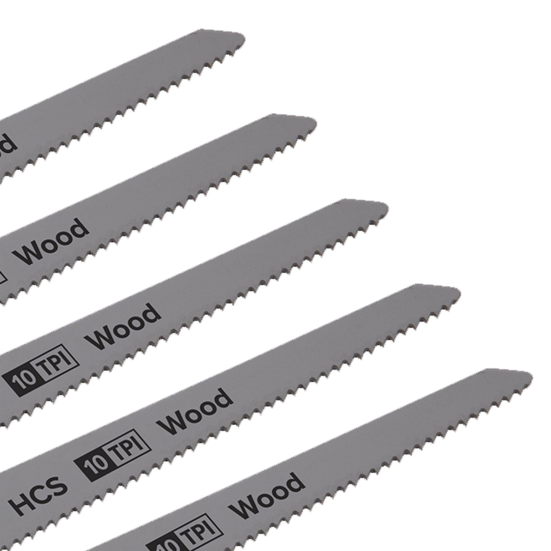 Sealey Reciprocating Saw Blade Clean Wood 150mm 10tpi - Pack of 5