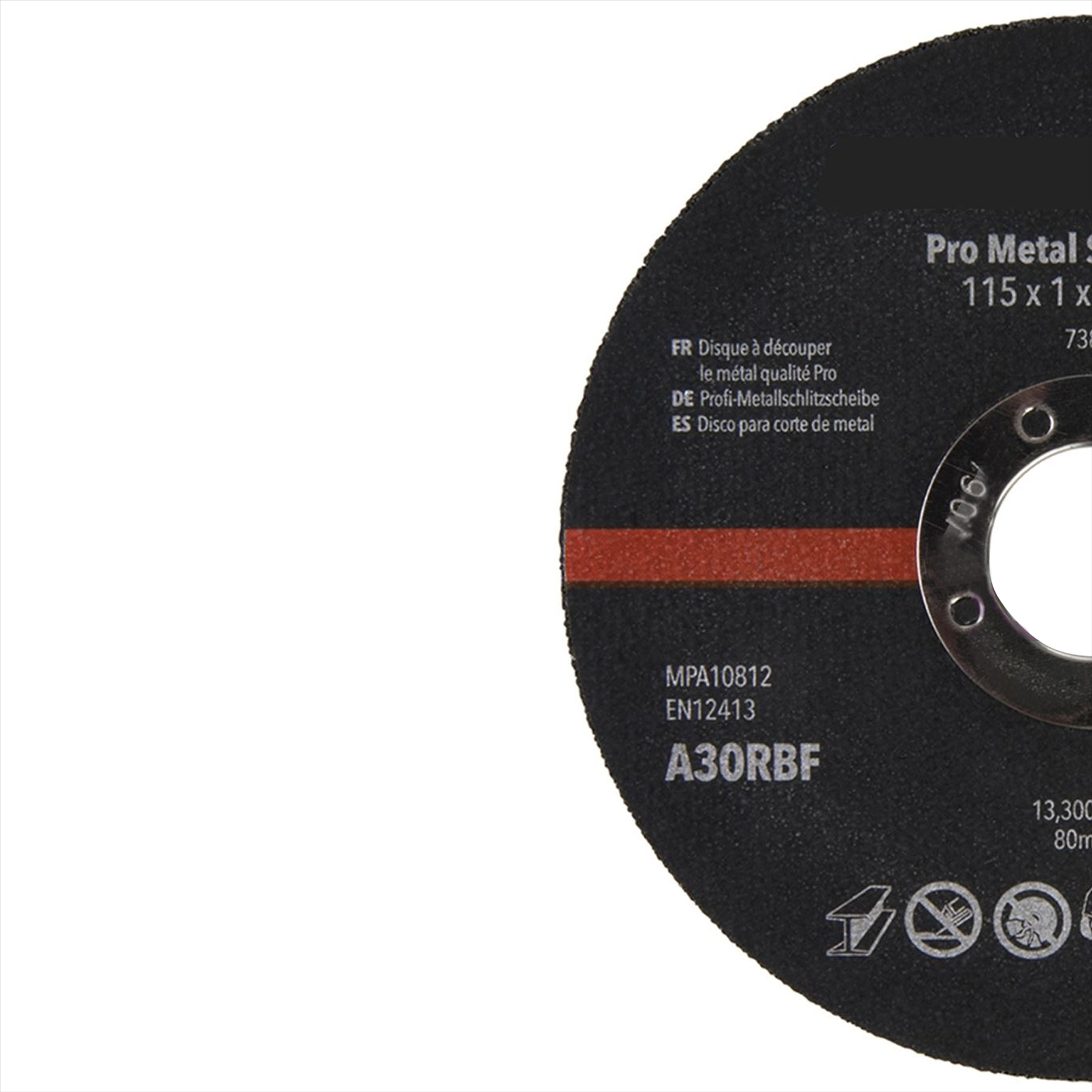 Pro Metal Slitting Disc 10Pk For Ferrous& NonFerrous Metals 115 x 1 x 22.23mm