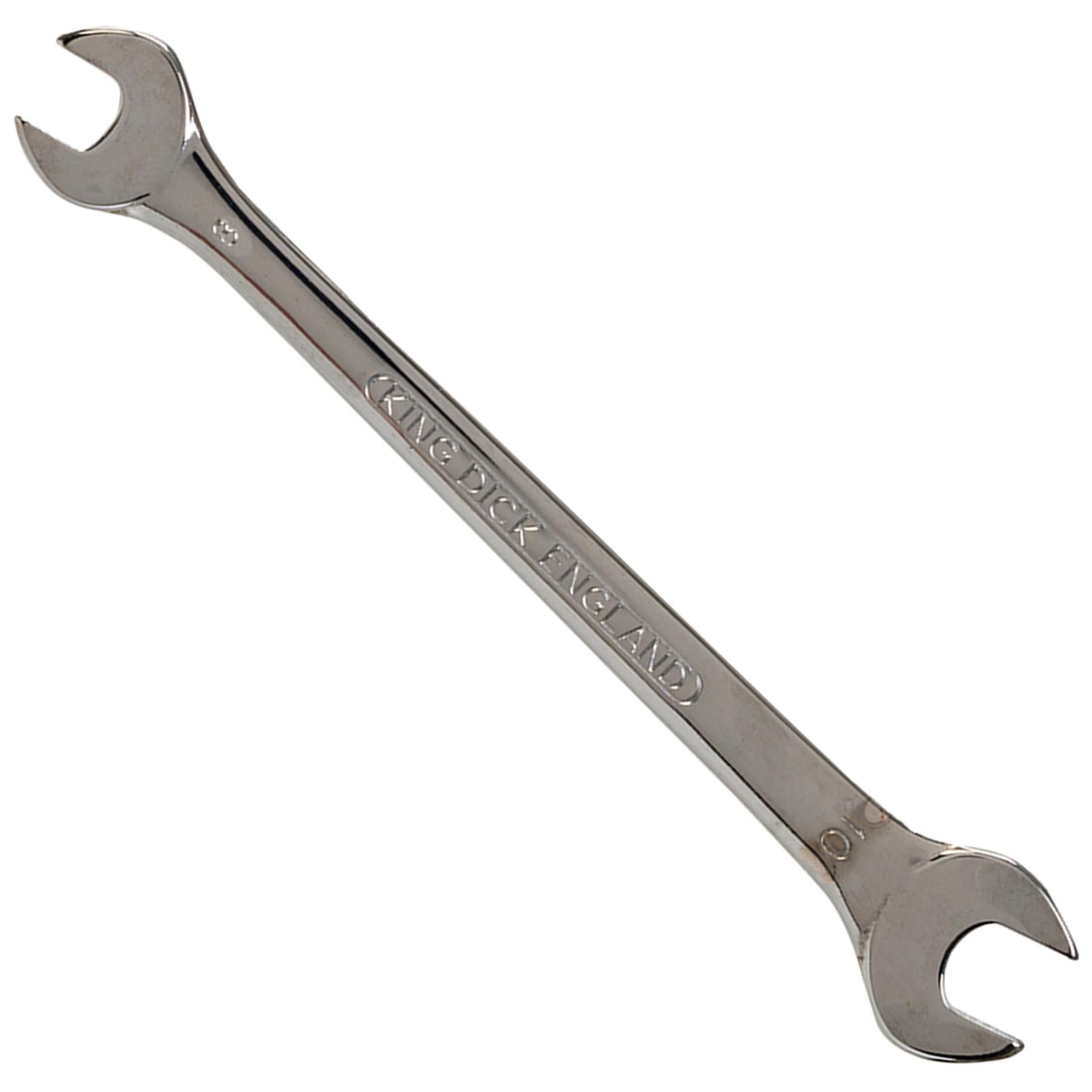 King Dick Open Ended Fully Polished Spanner Wrench Metric 8mm - 10mm