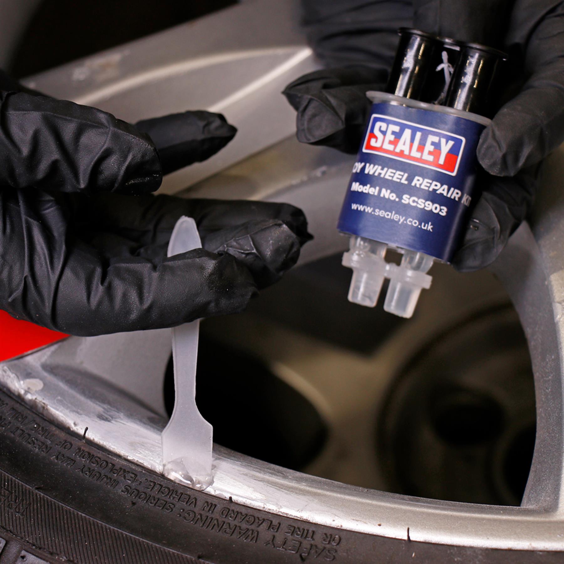 Sealey Alloy Wheel Repair Kit Curb Damage Scuffs Sanding Marks Composite Steel