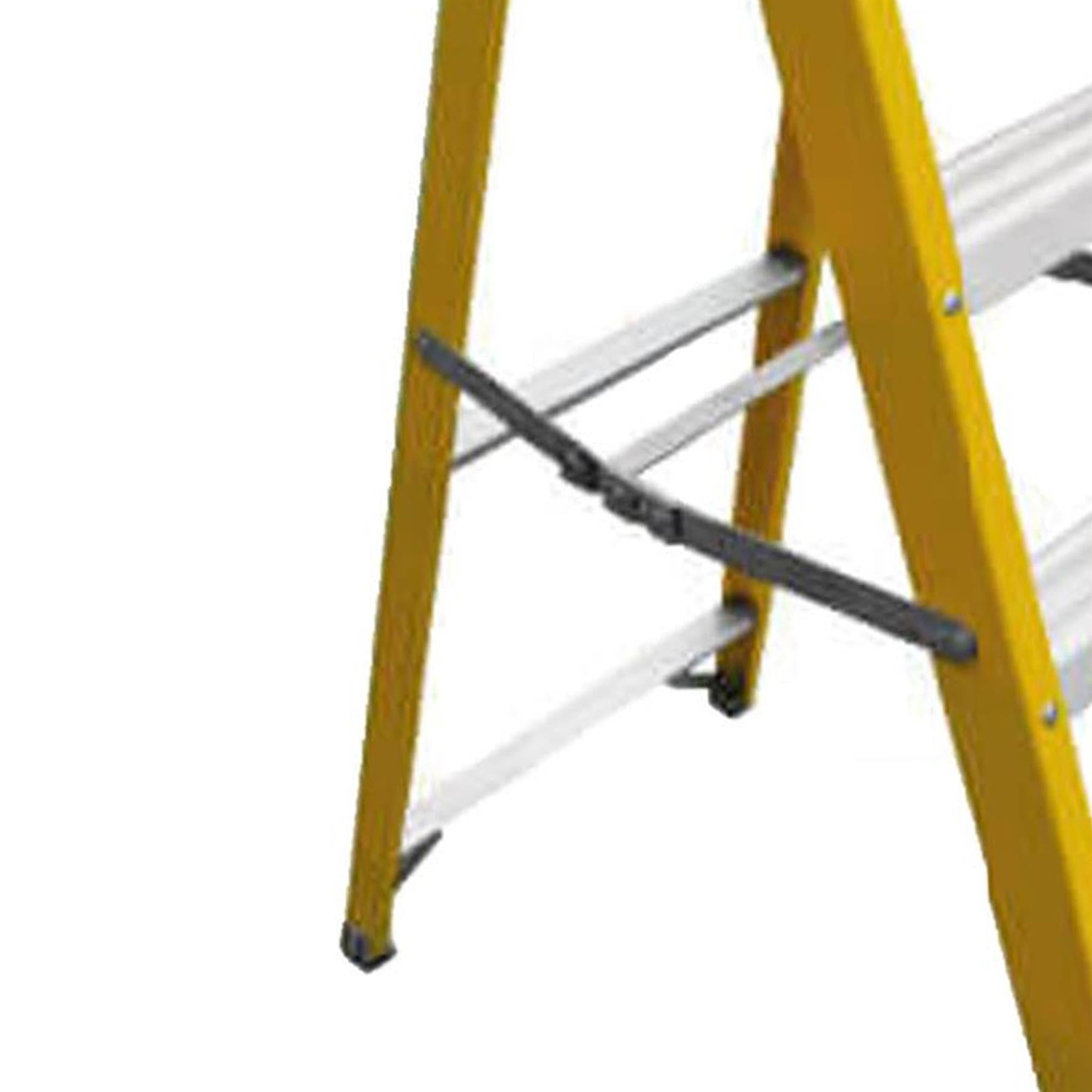 Dapetz PRo 10 Tread GRP Fibreglass Builders Step Ladder 2.58m, 150 Kg, Made In Uk
