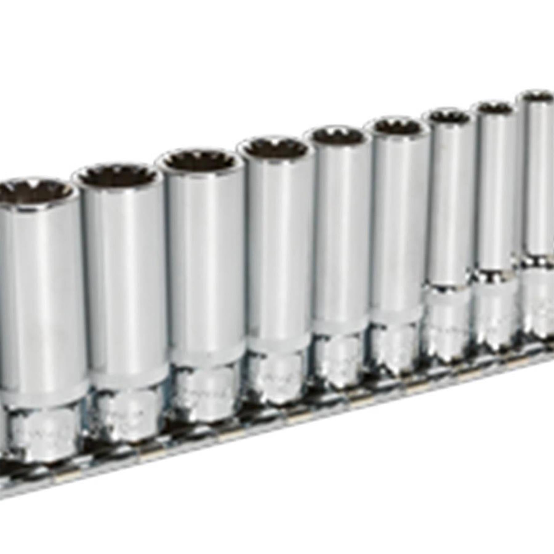 Sealey Socket Set 13pc Deep 1/4"Sq Drive Total Drive