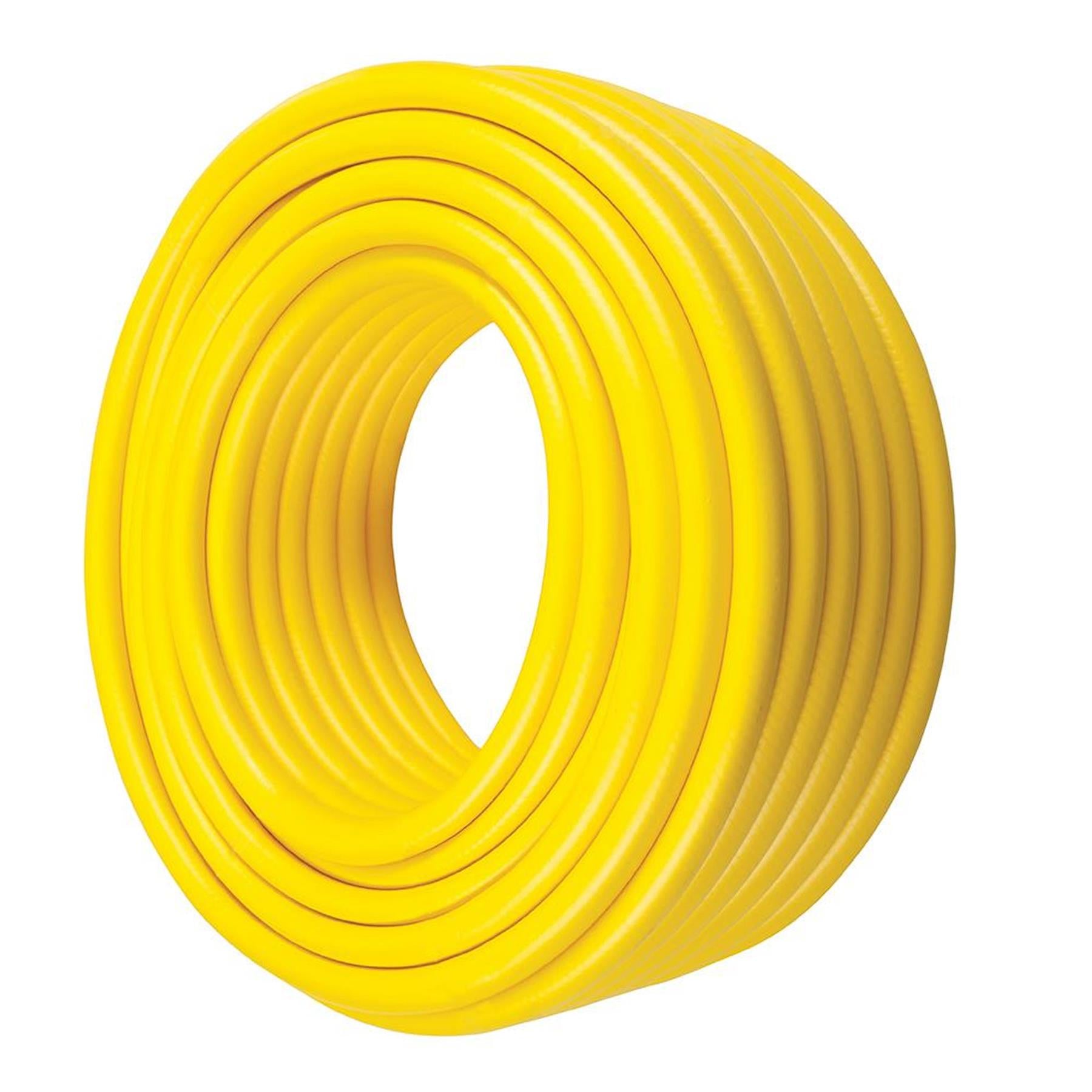Reinforced Yellow Braided Flexible PVC Hose Pipe 30m for Water Air Oil Gases