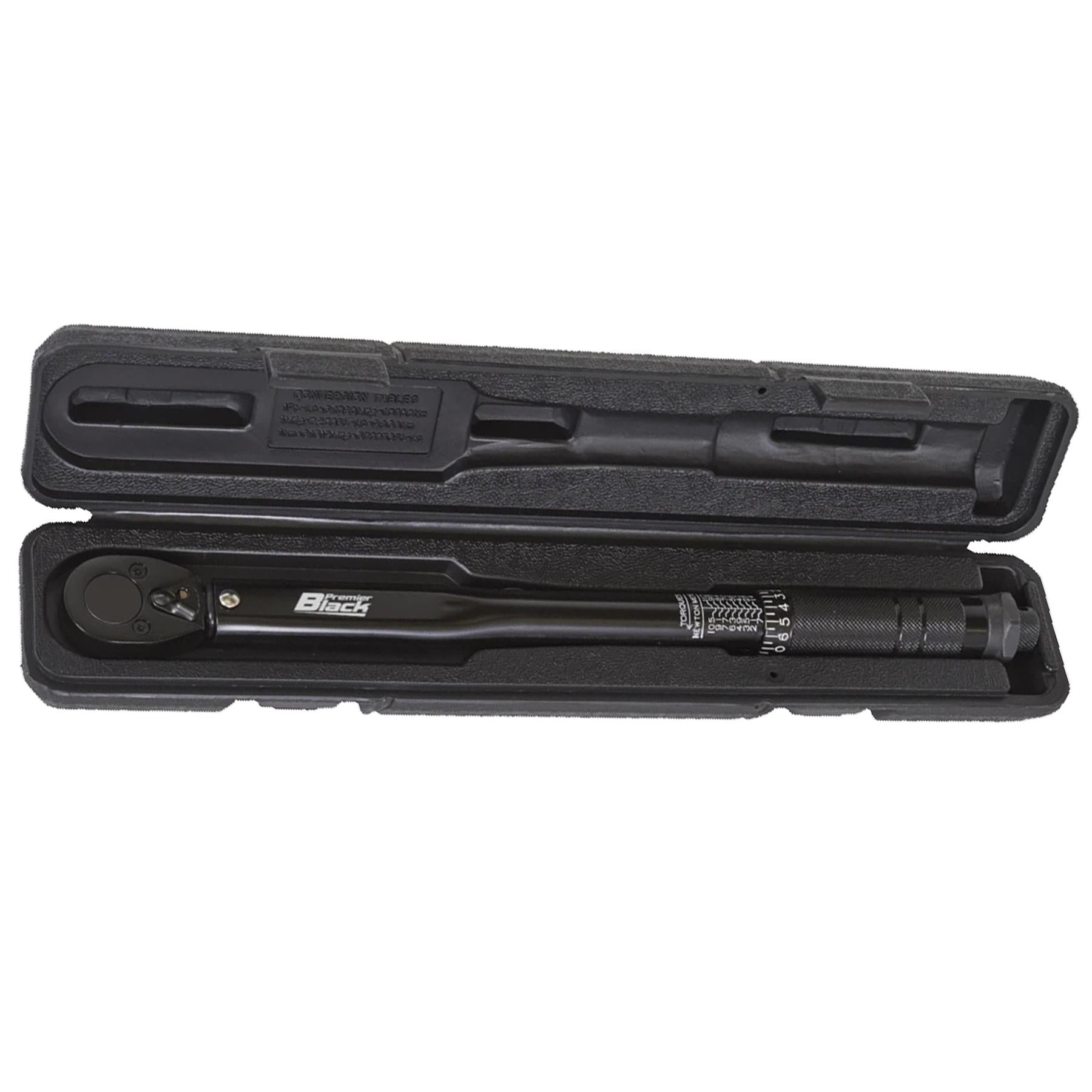 Sealey Micrometer Torque Wrench 3/8"Sq Drive Calibrated Black Serie