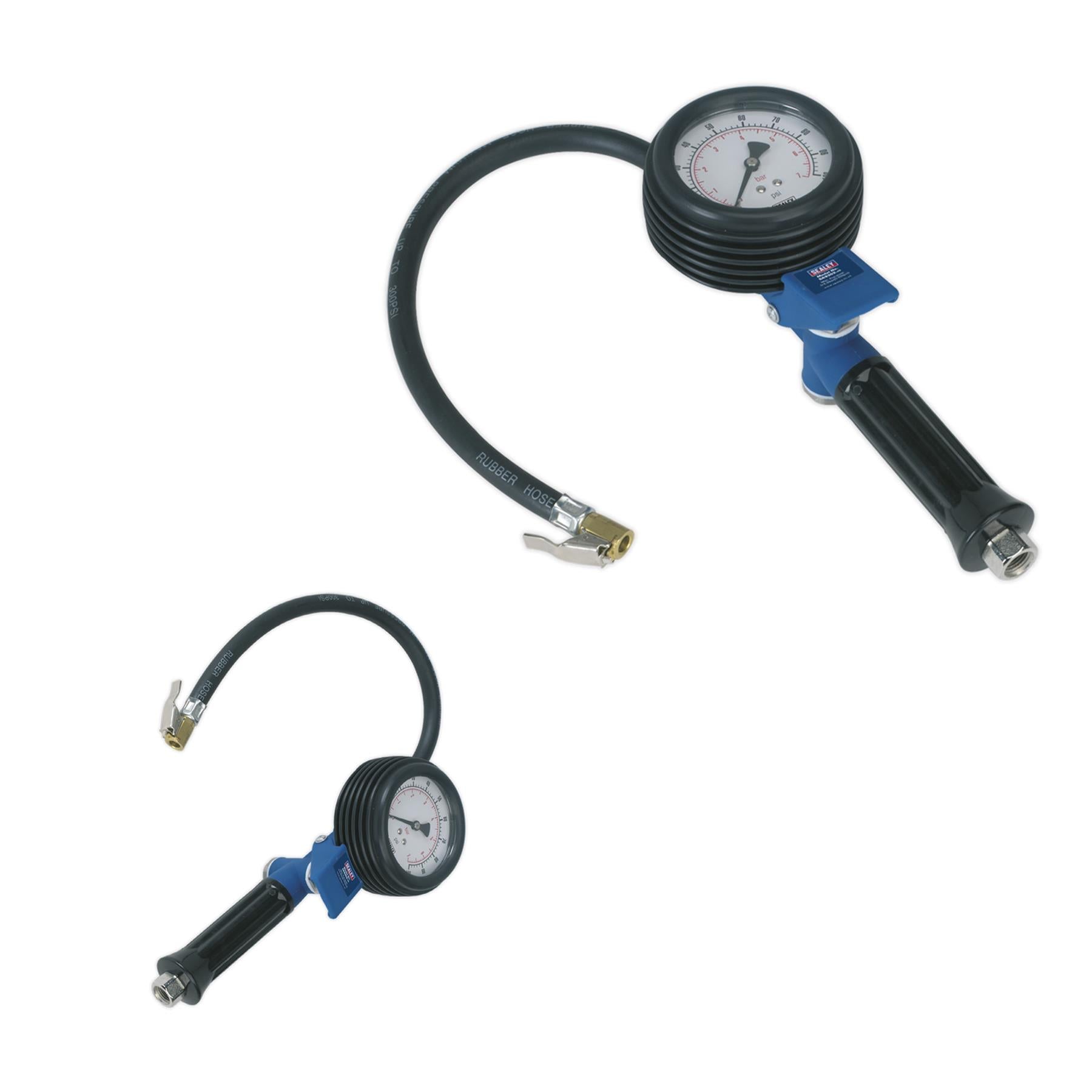 Sealey Jumbo Tyre Inflator with Clip-On Connector