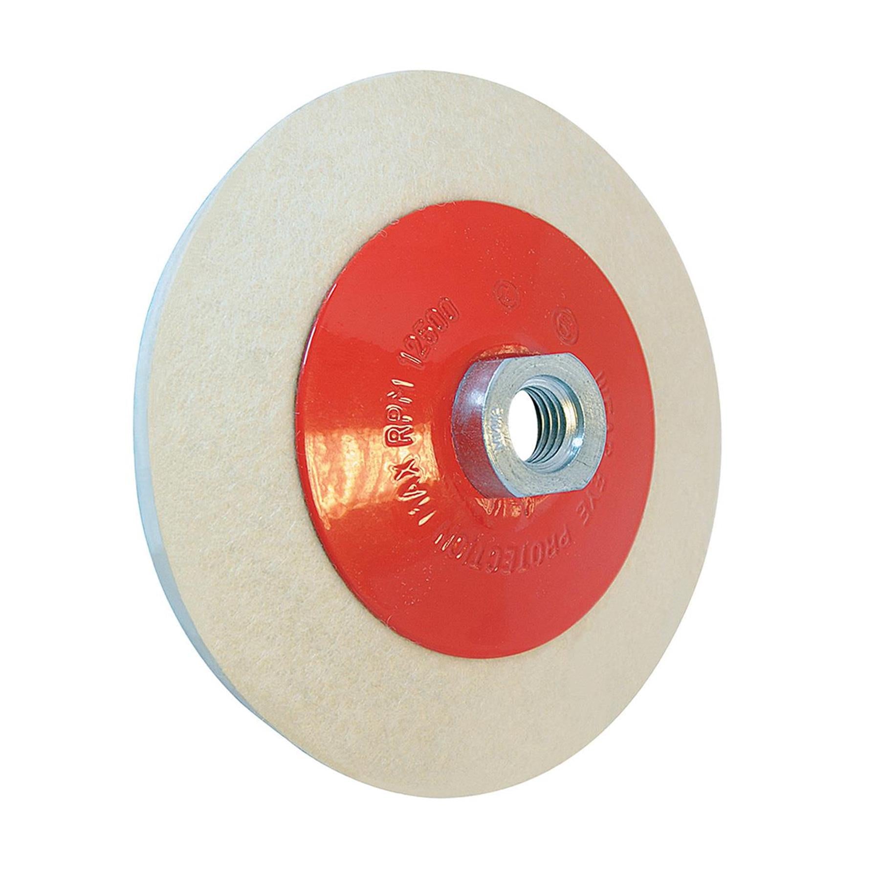 Car Boat Body Paintwork Polish Bevelled Felt Buffing Wheel 115mm New