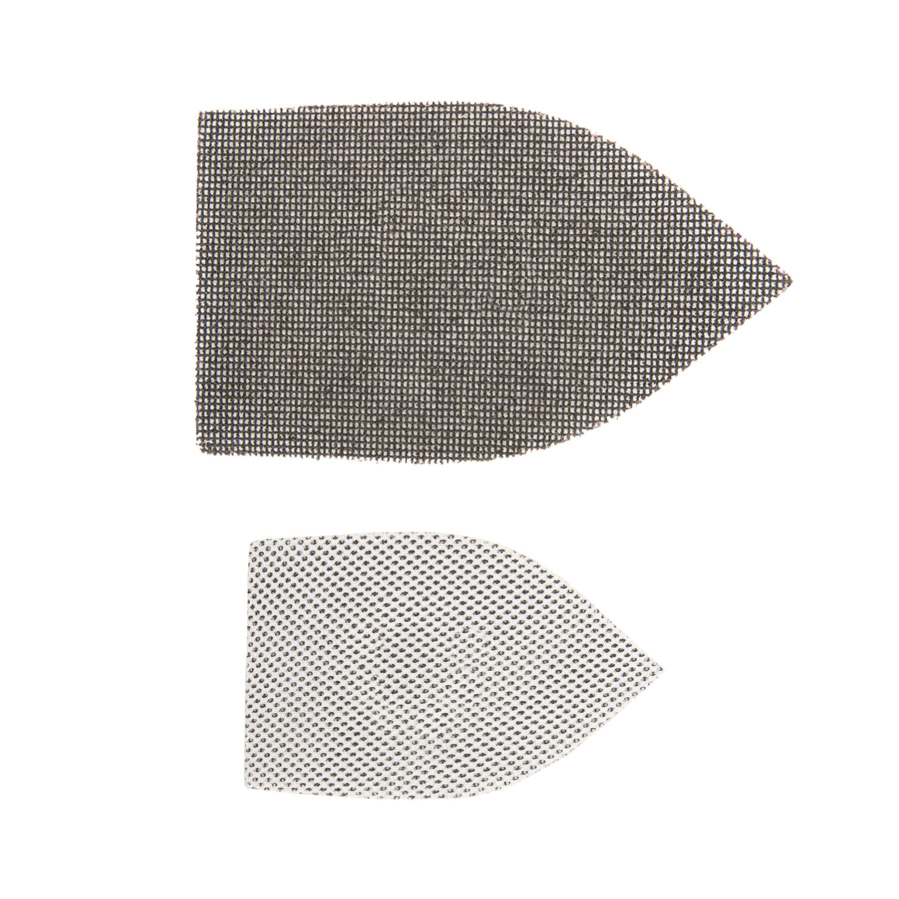 Hook & Loop Mesh Triangle Sheets 175mm X 105mm 10Pk 40 Grit Washable For Re-Use