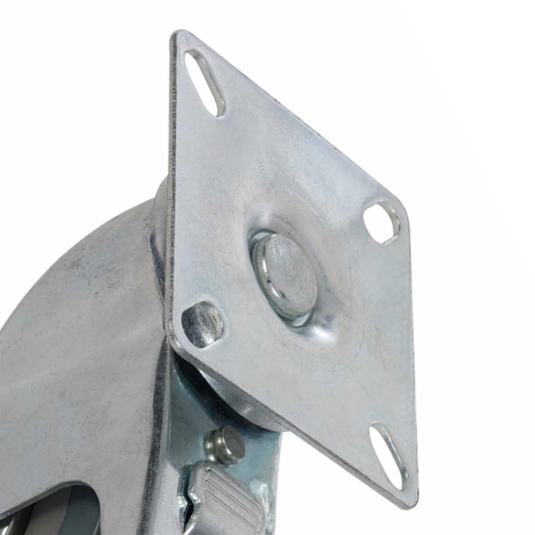 8 x Heavy Duty 50mm Rubber Swivel Castor Wheels Trolley Furniture Caster