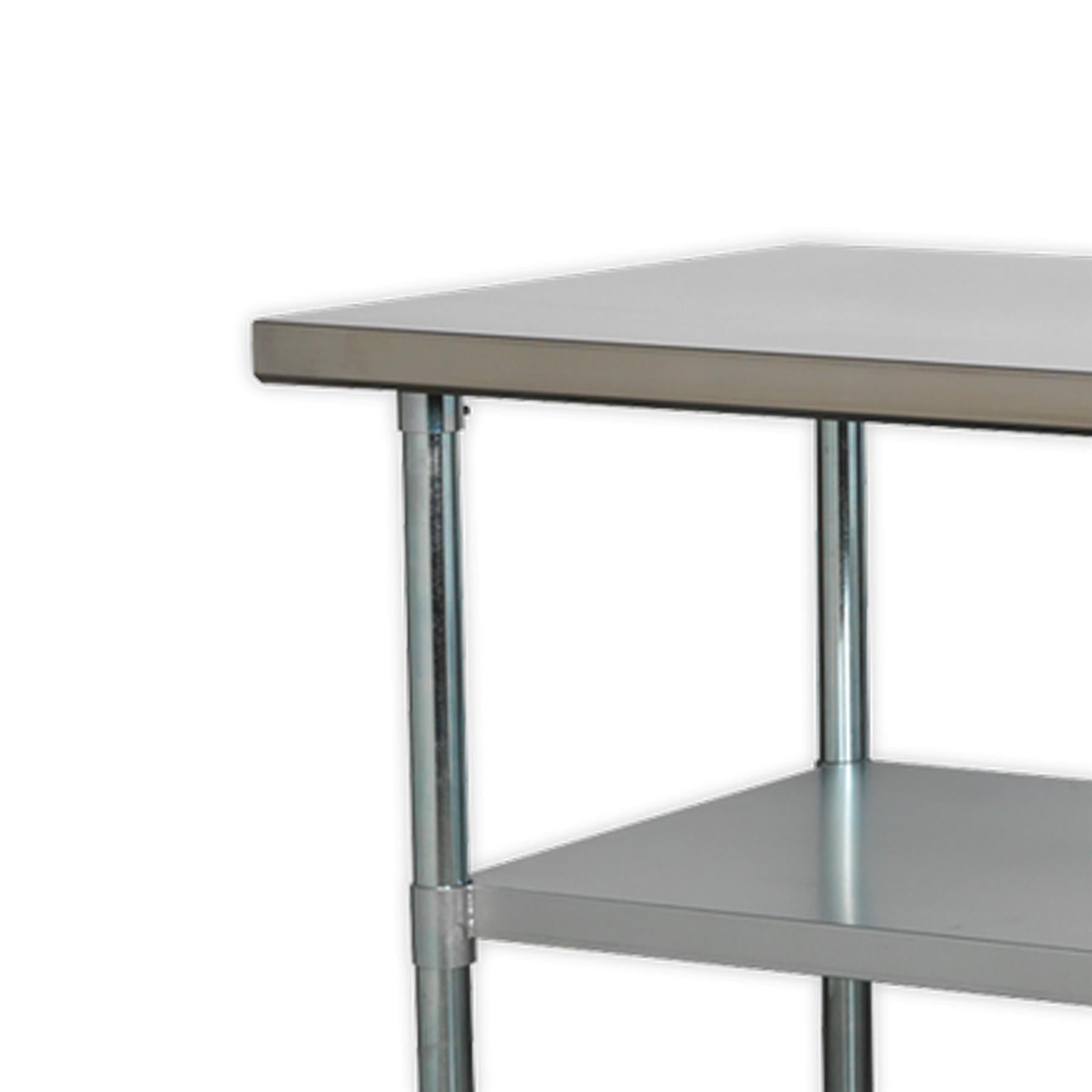 Sealey Stainless Steel Workbench 1.5m Adjustable Feet Supplied Flat-Packed