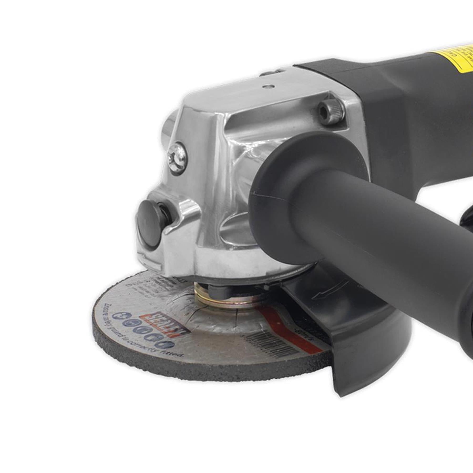 Sealey Air Angle Grinder 100mm Composite Housing Lightweight & Easy Handle