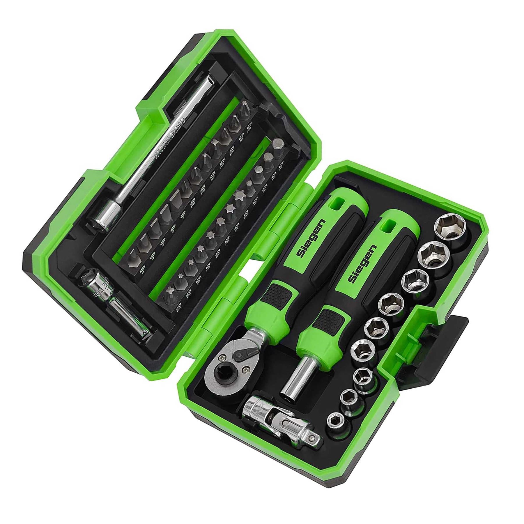 Sealey Socket & Bit Set 38pc 1/4"Sq Drive