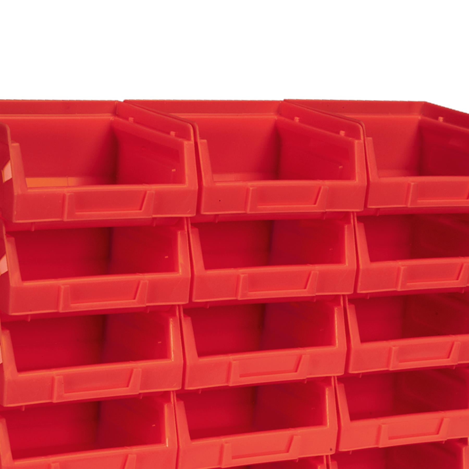 Sealey Plastic Storage Bin 105 x 85 x 55mm - Red Pack of 24