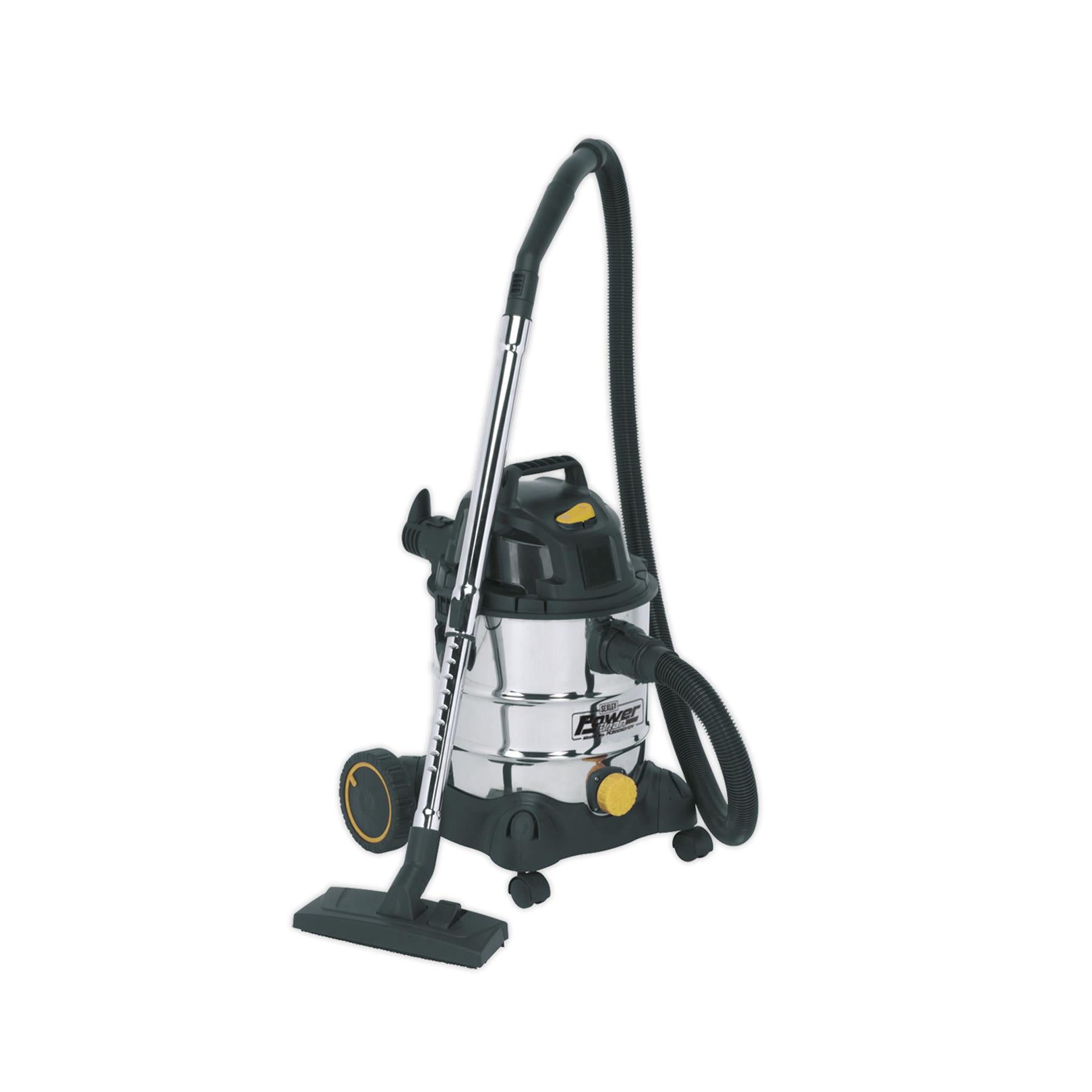 Sealey Vacuum Cleaner Ind Wet & Dry 20L 1250W/110V Stainless Drum