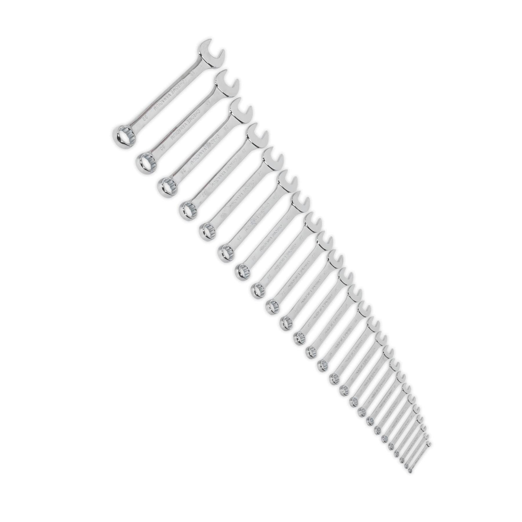 Sealey Combination Spanner Set 25pc Metric