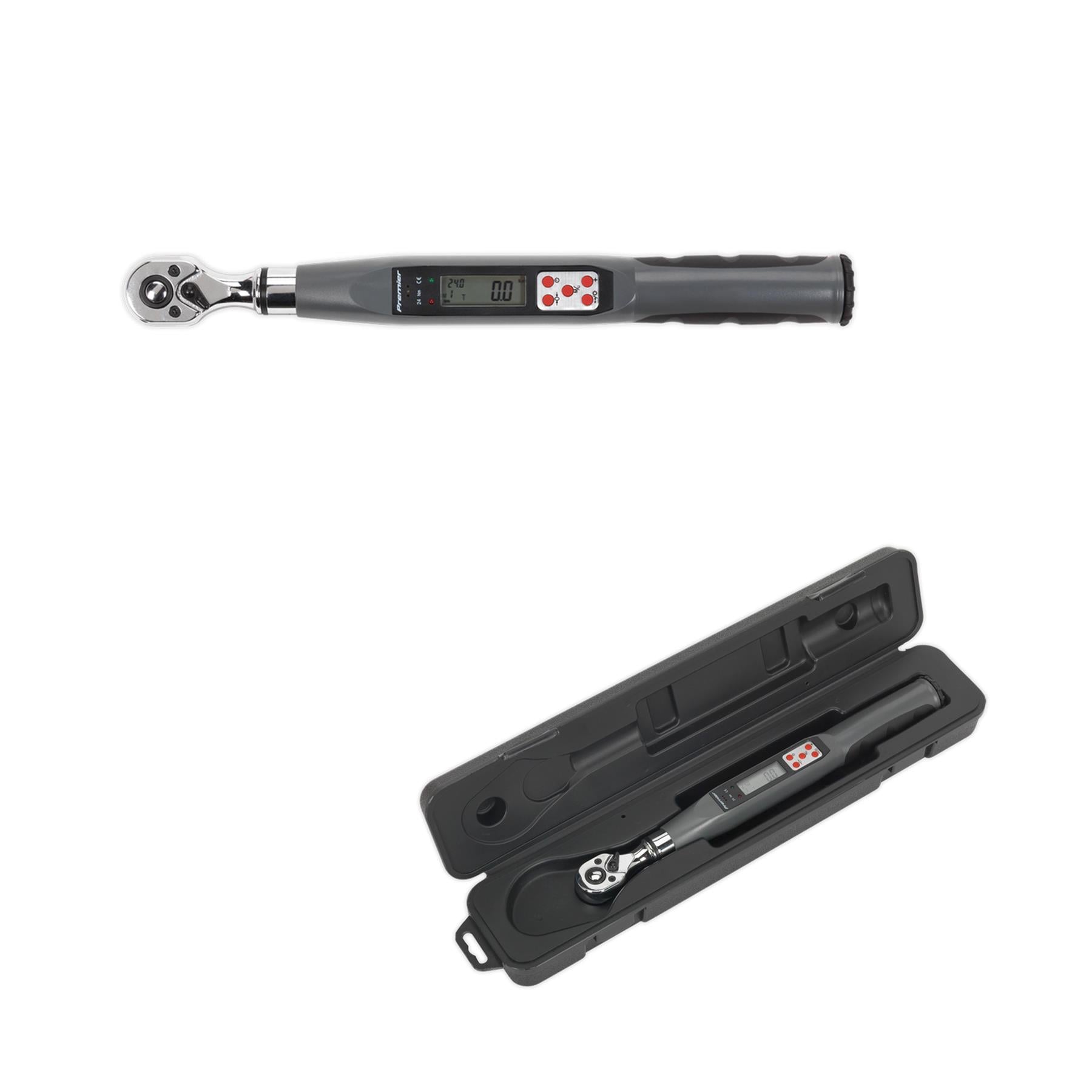 Sealey Torque Wrench Digital 3/8"Sq Drive 2-24Nm(1.48-17.70lb.ft)