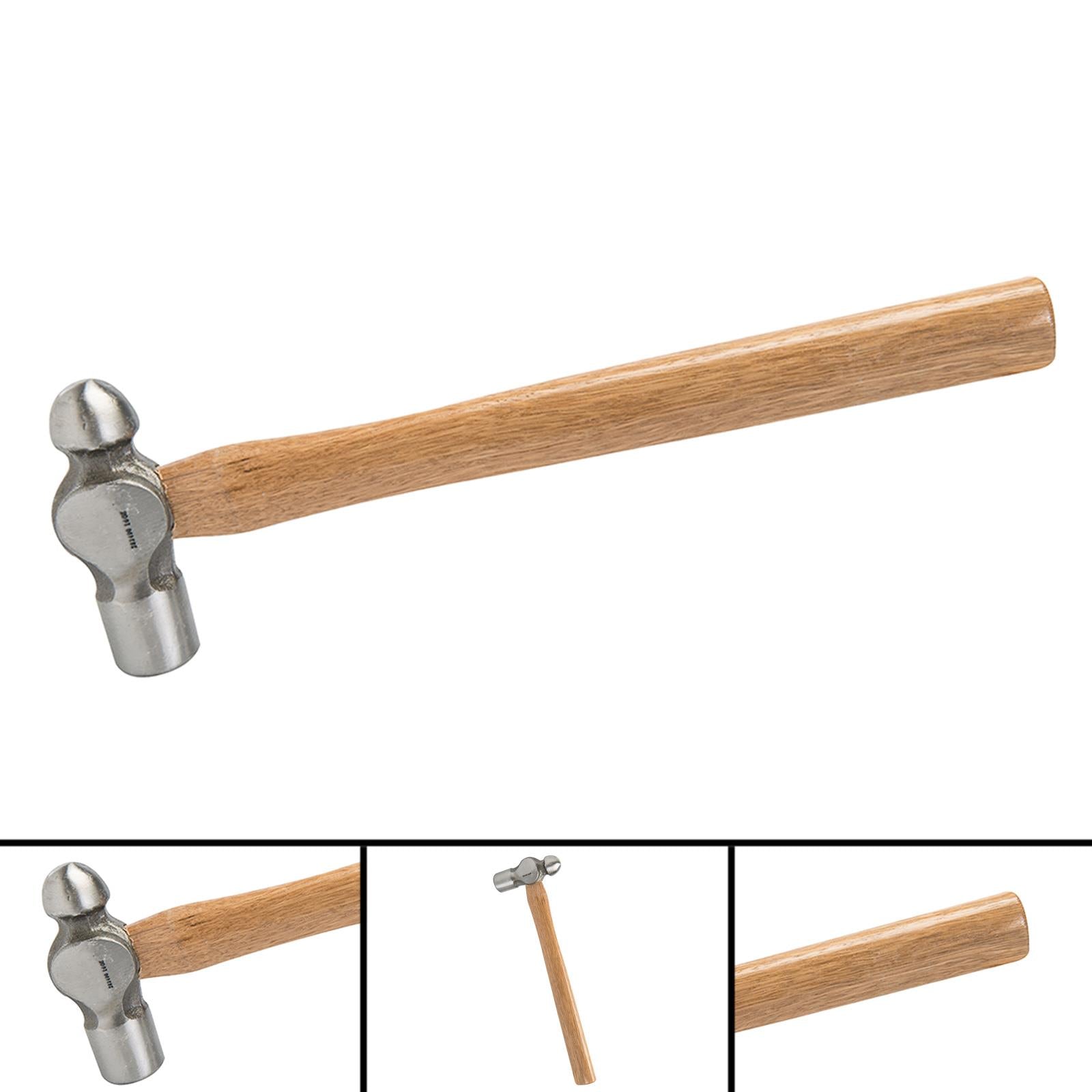 Hardwood Ball Pein Hammer 16Oz -454G Strong Forged Steel Metal Punching Riveting