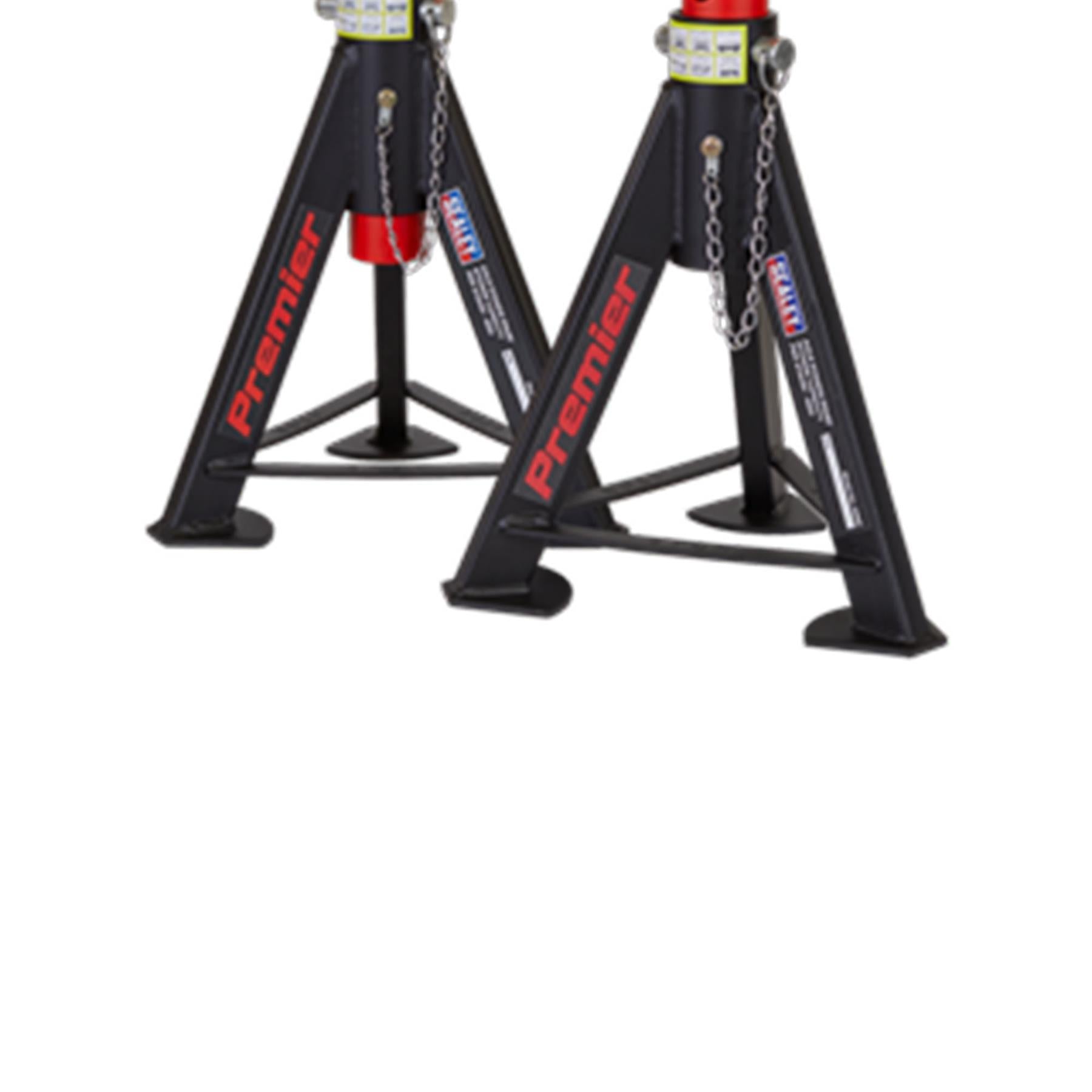 Sealey Axle Stands (Pair) 6tonne Capacity per Stand - Red