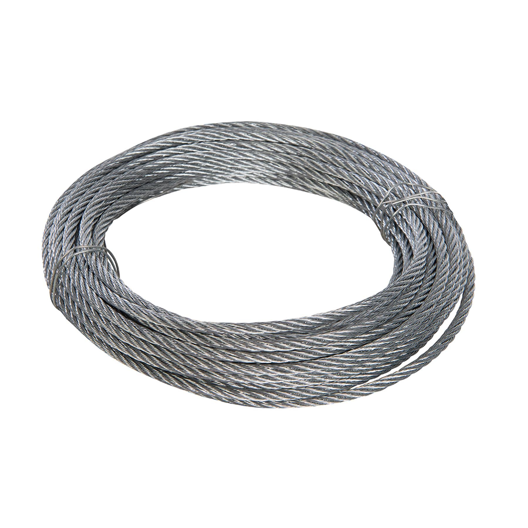 Galvanised Wire Rope - 6mm X 10M Zinc Plated Corrosion Resistant & Weatherproof