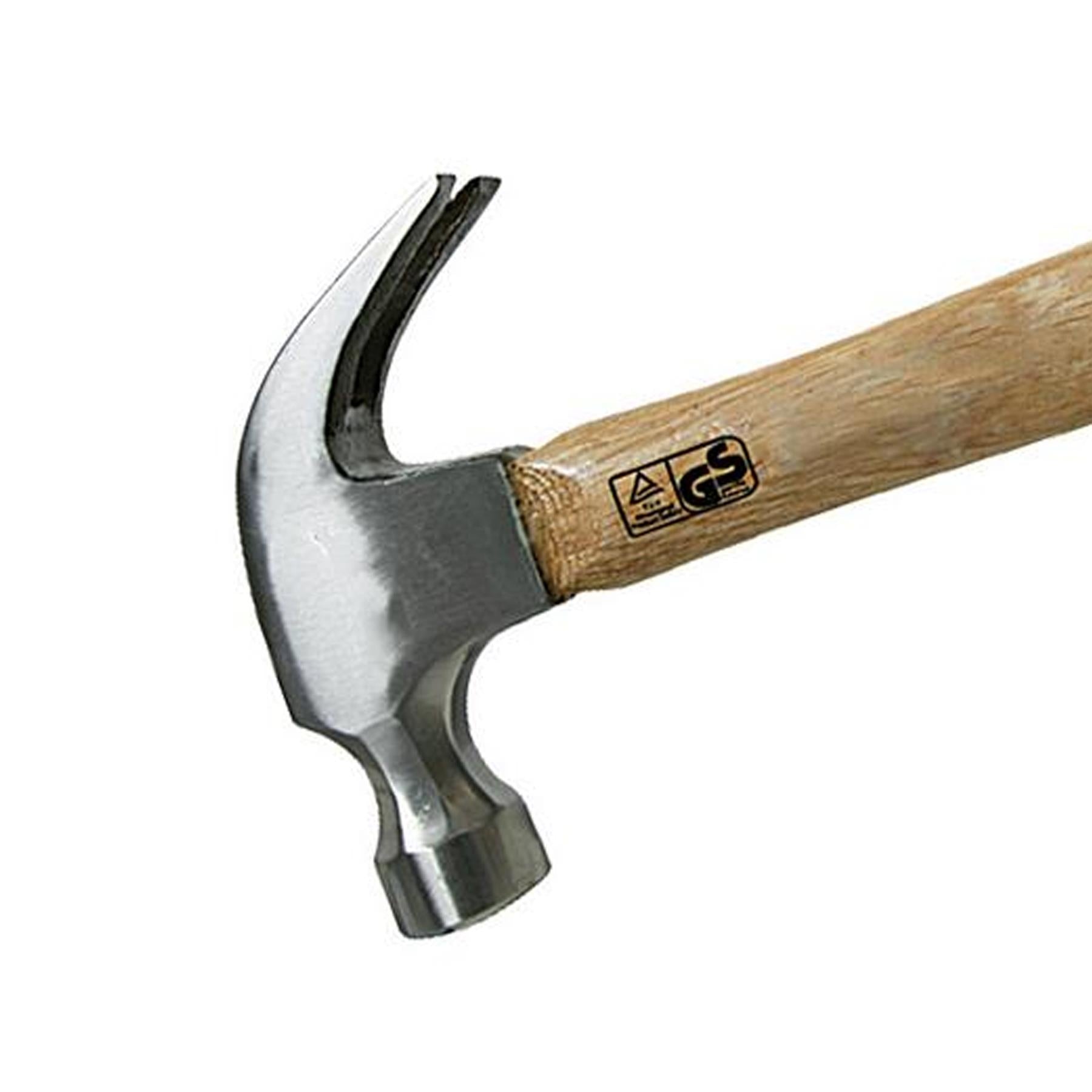 Hardwood Claw Hammer - 16Oz (454G) Strong Forged Steel Nail Pulling DIY