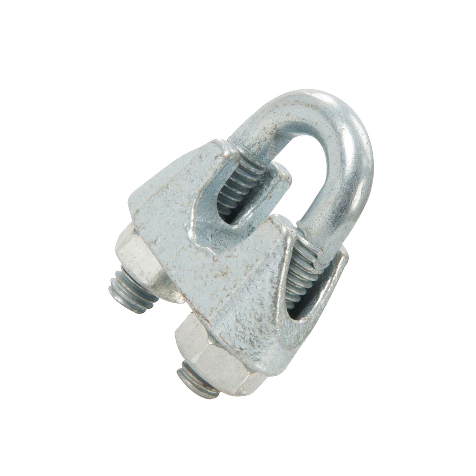 5x Wire Rope Grips Clamp M10 U Bolts Fitting Cable Cord Tie Heavy Duty Steel