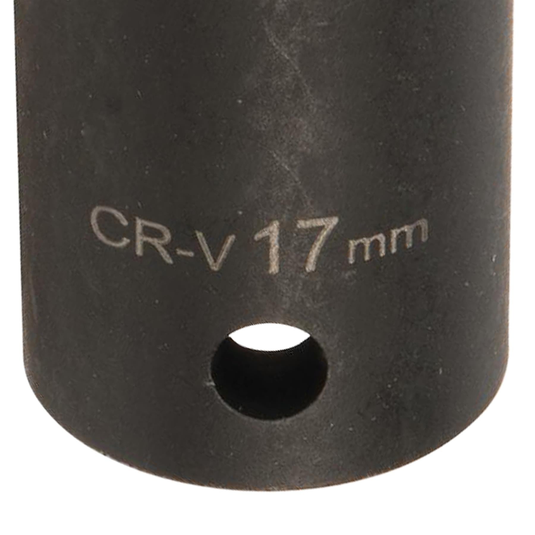 Impact Socket 1/2" Drive 6pt Metric 6 Point Hex Corrotion Resistant Sockets 17mm