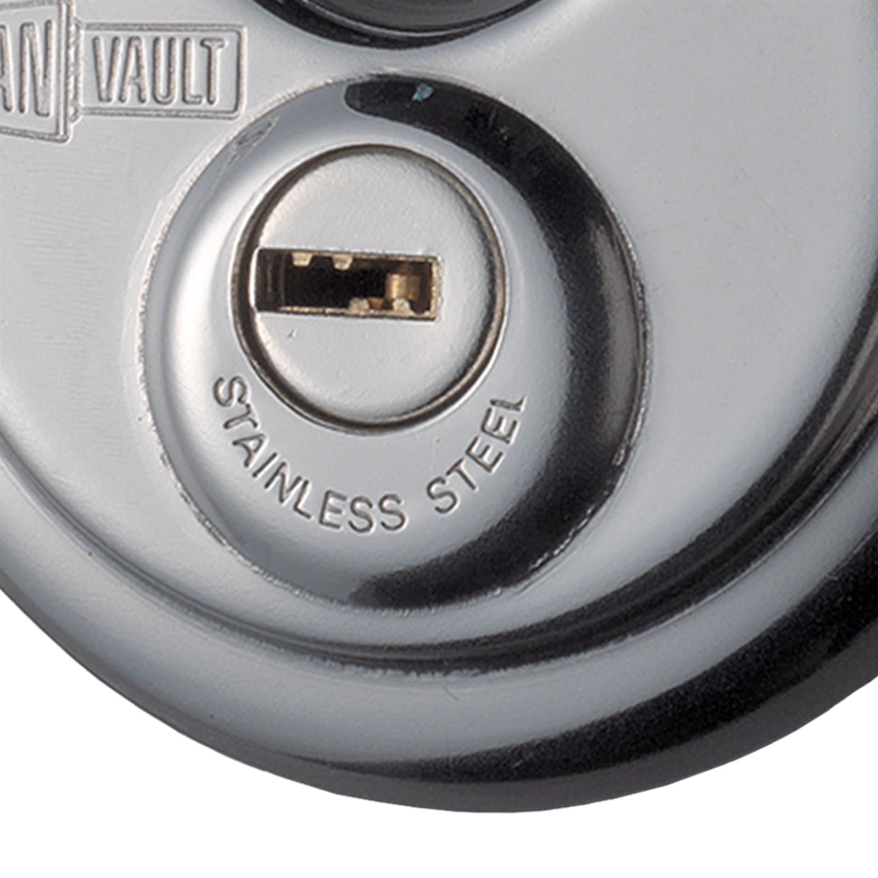 Van Vault Stainless Steel Disc Padlock 70mm